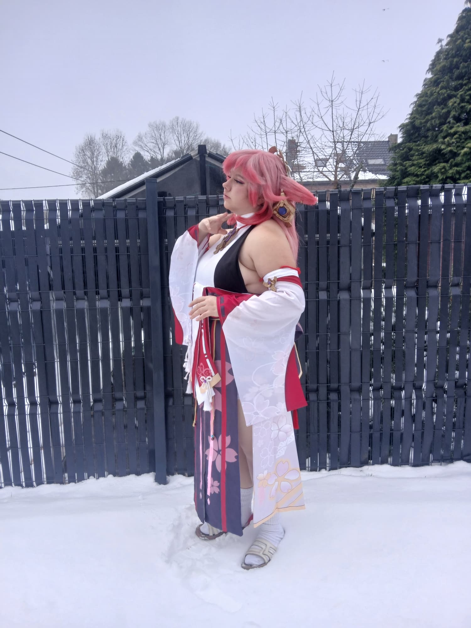 Yae miko in snow - Photo 17