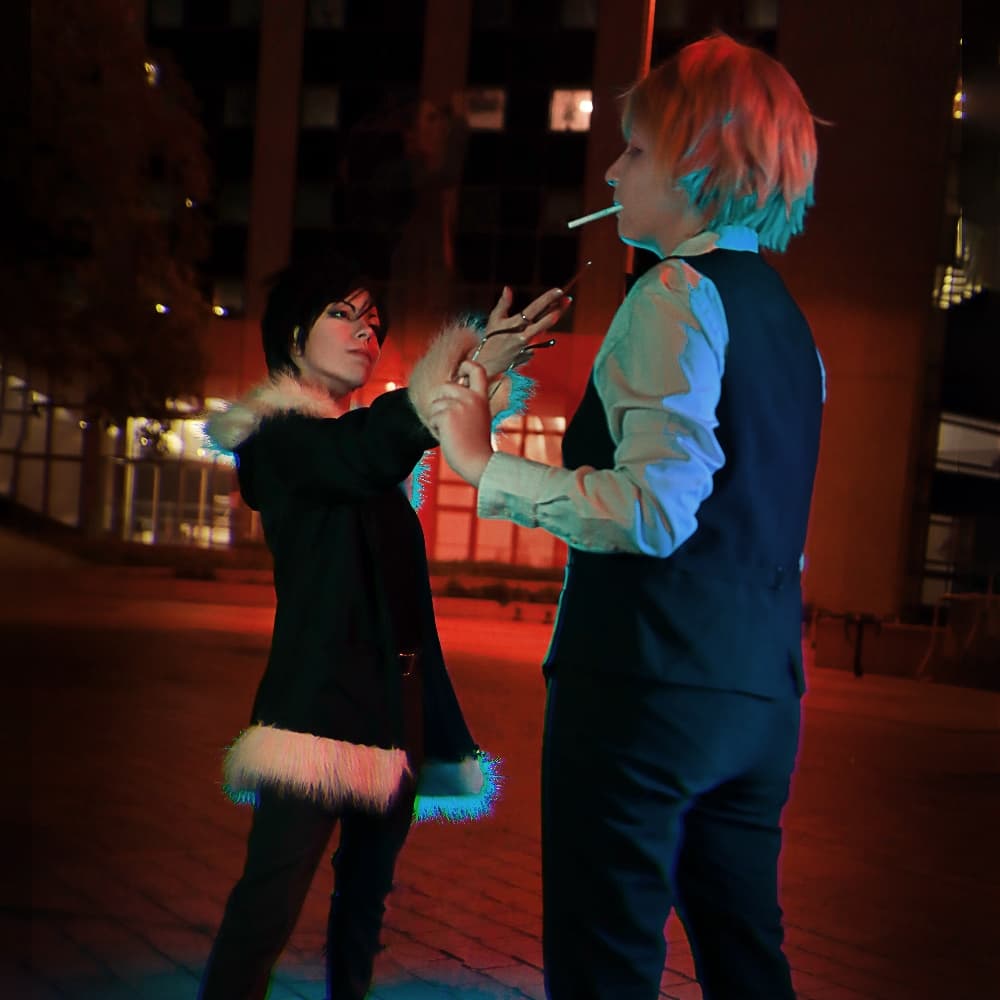 Izaya/Shizuo La Déf. - Durarara!! cosplay photoshoot cover