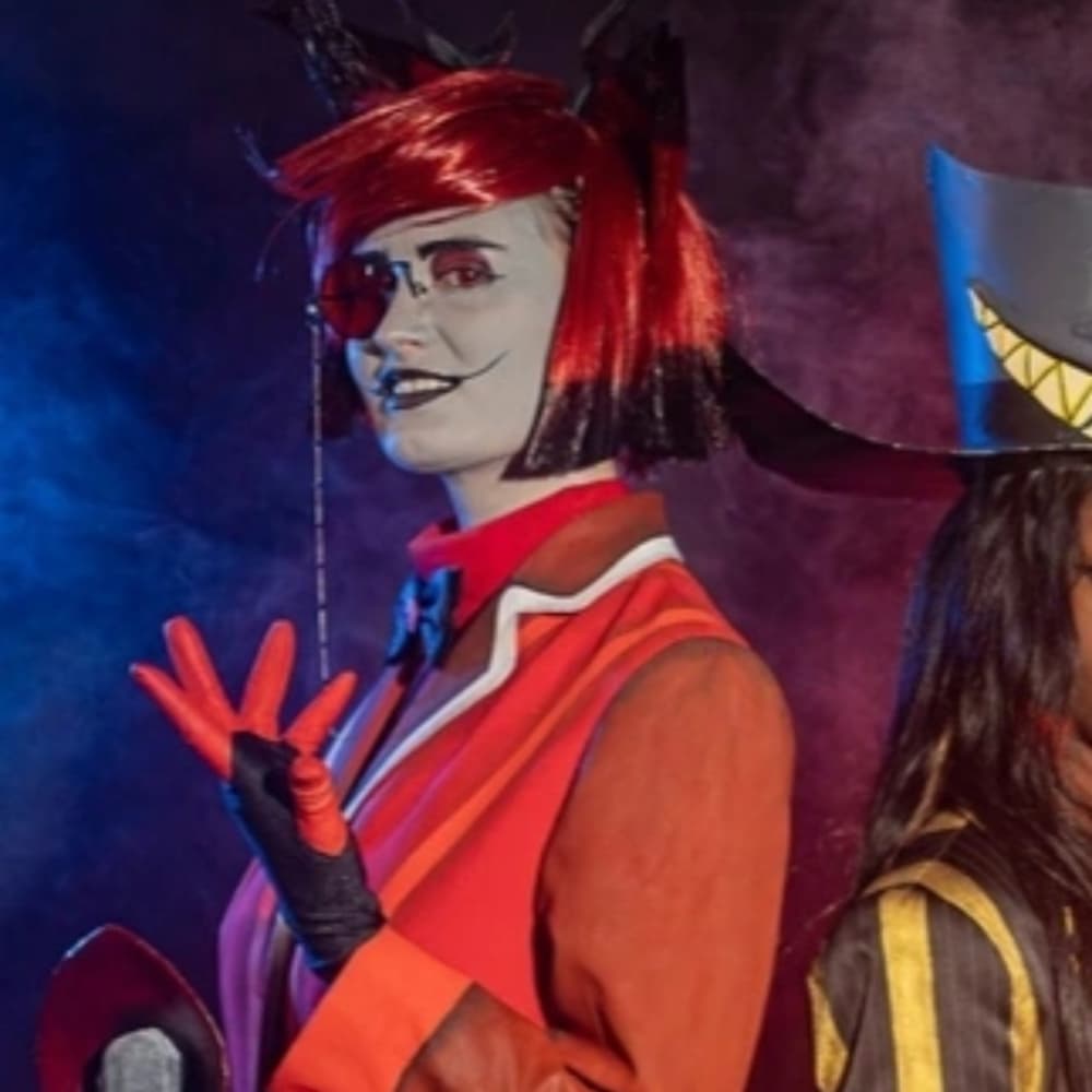 Alastor - Hazbin Hotel cosplay photoshoot cover