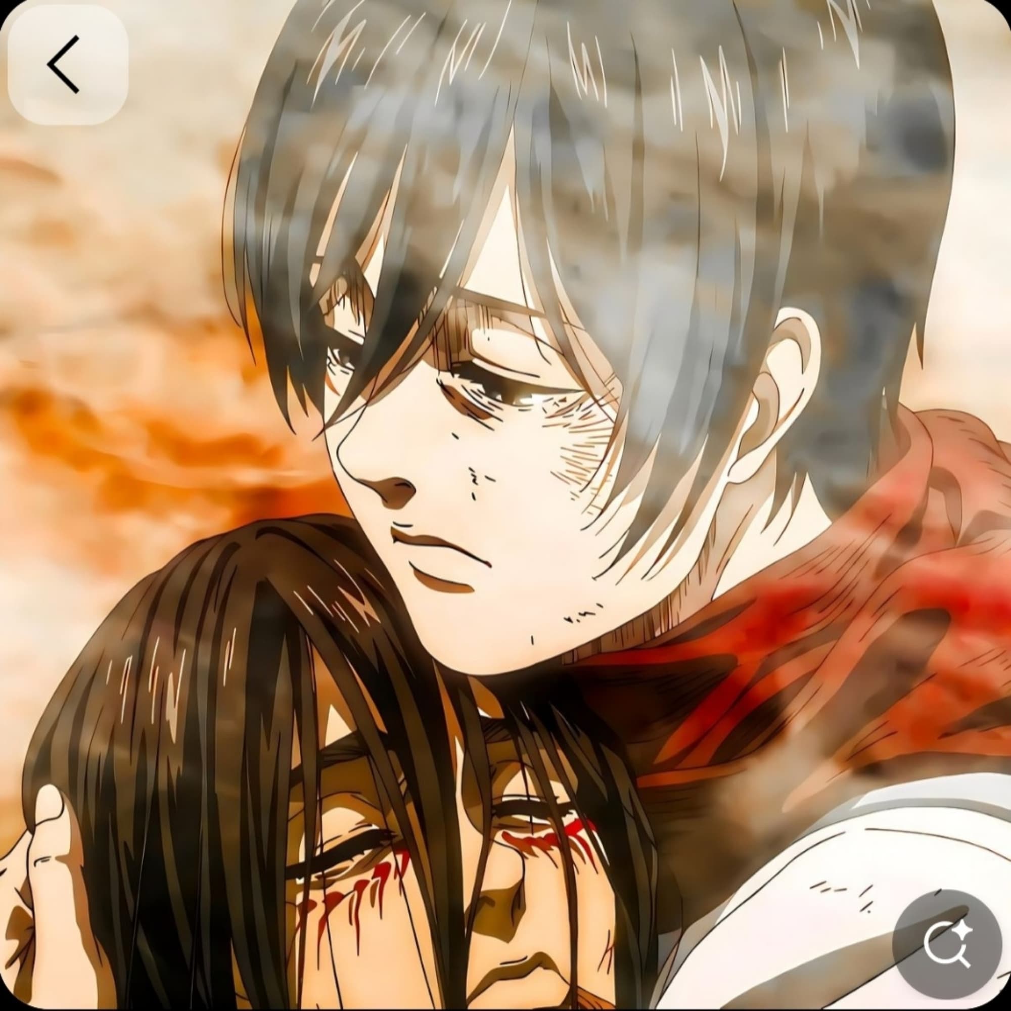 Mikasa final+tête d'Eren