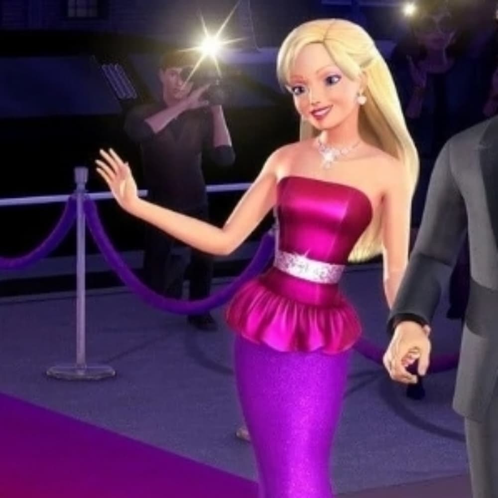 Barbie robe de soirée 