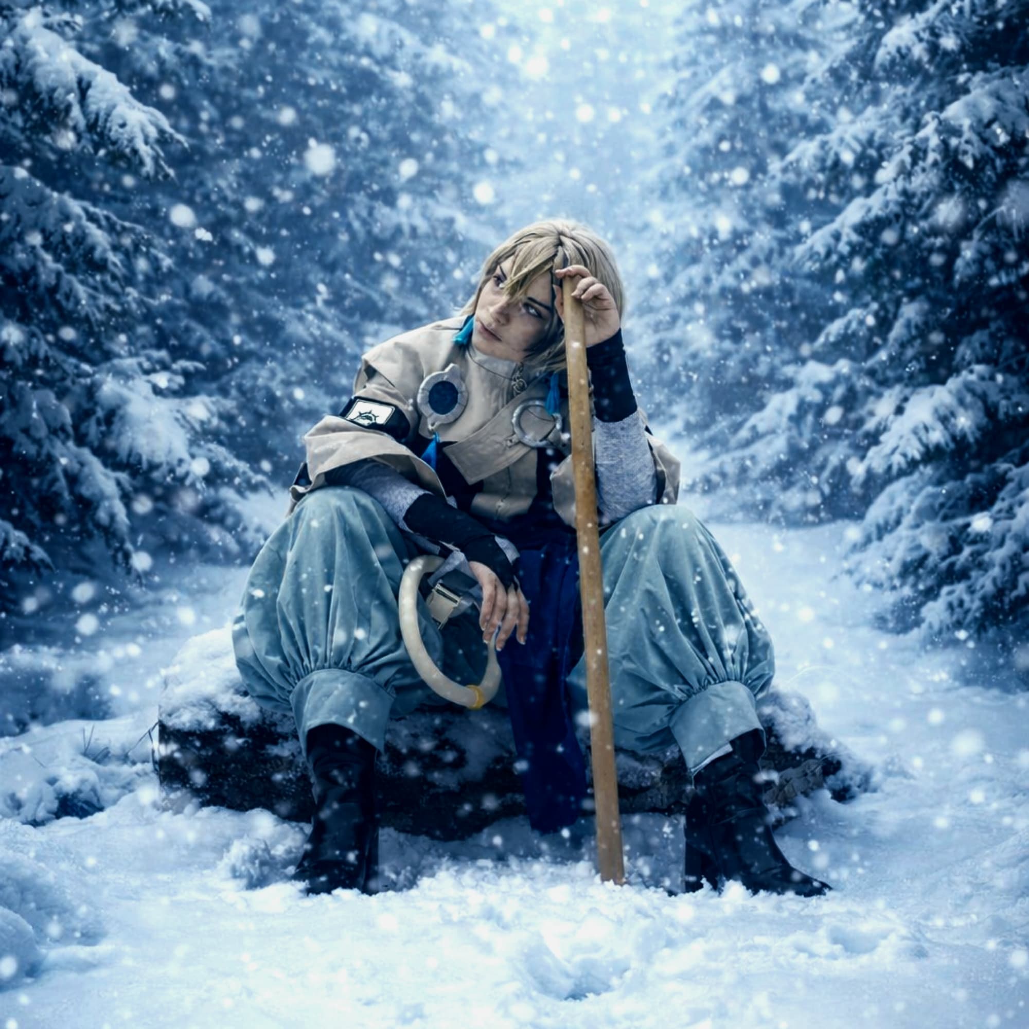 Zanka sous la neige - Gachiakuta cosplay photoshoot cover