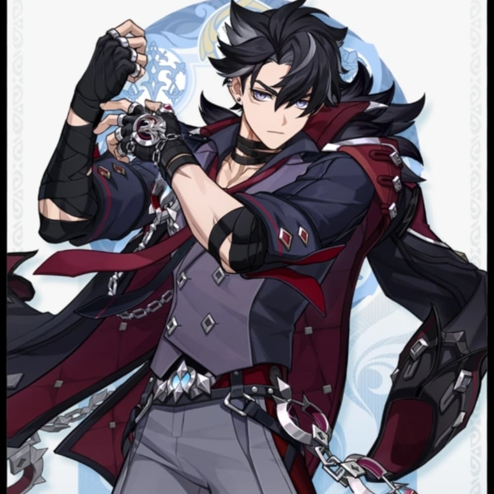 Wriothesley shoting - Genshin Impact cosplay photoshoot cover