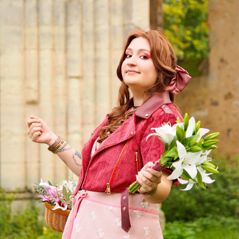 Aerith - Final Fantasy cosplay photoshoot cover