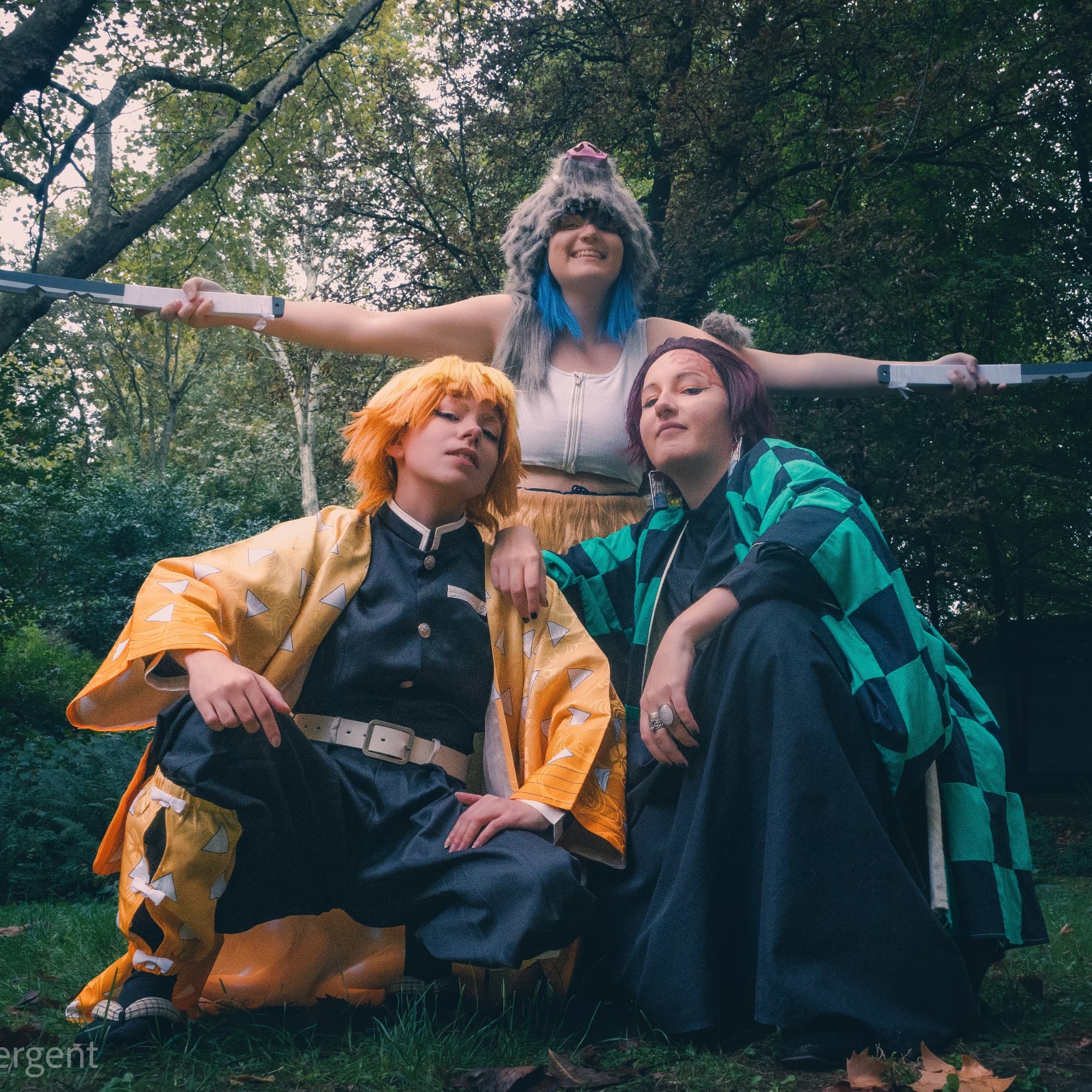 Groupe KNY  - Demon Slayer cosplay photoshoot cover