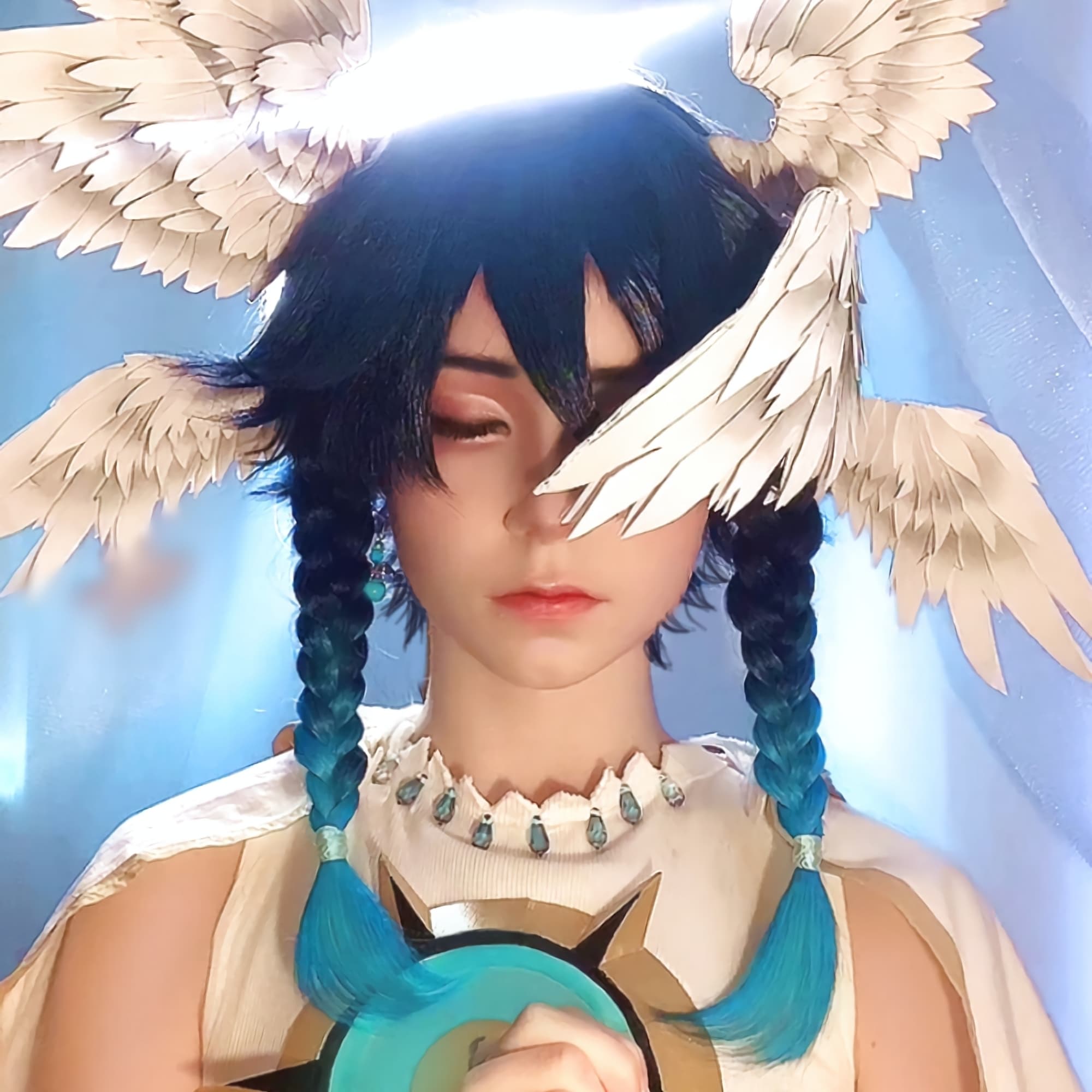 Venti - Genshin Impact cosplay photoshoot cover
