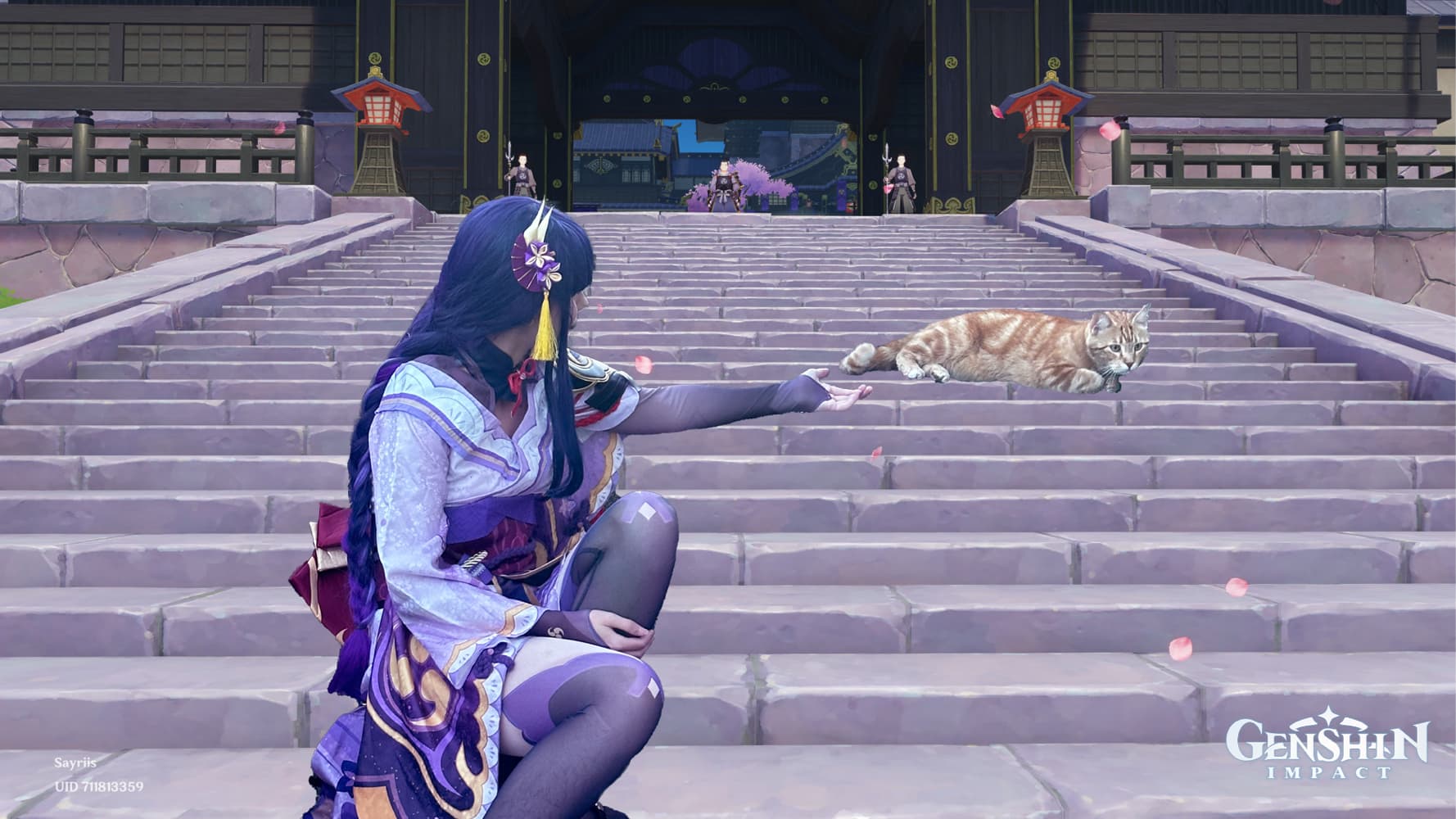 Raiden Shogun - Genshin Impact cosplay photoshoot cover