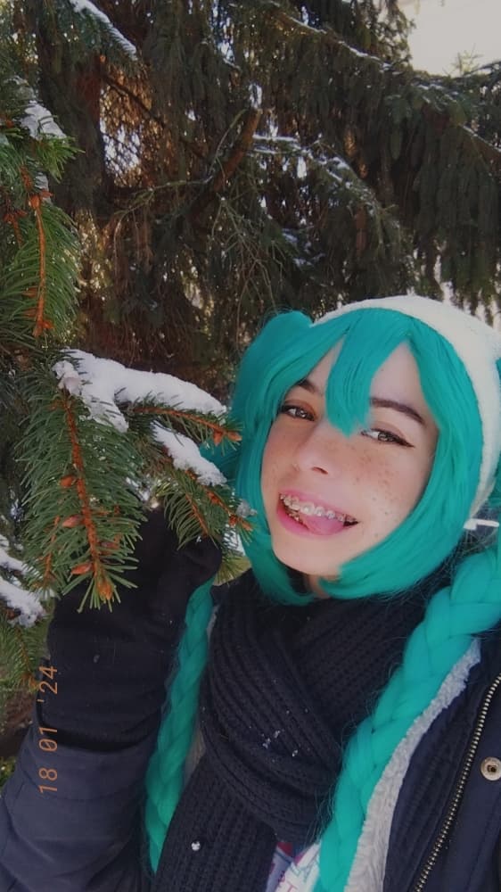 Miku snow casual cos