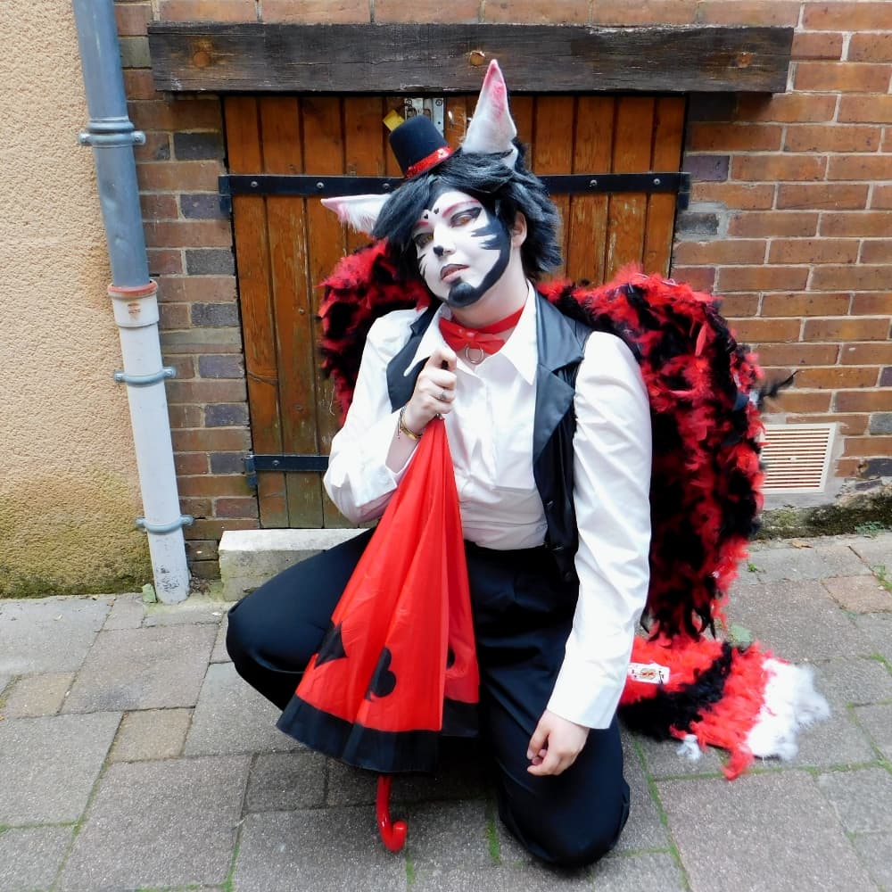 Husk  - Hazbin Hotel cosplay photoshoot cover