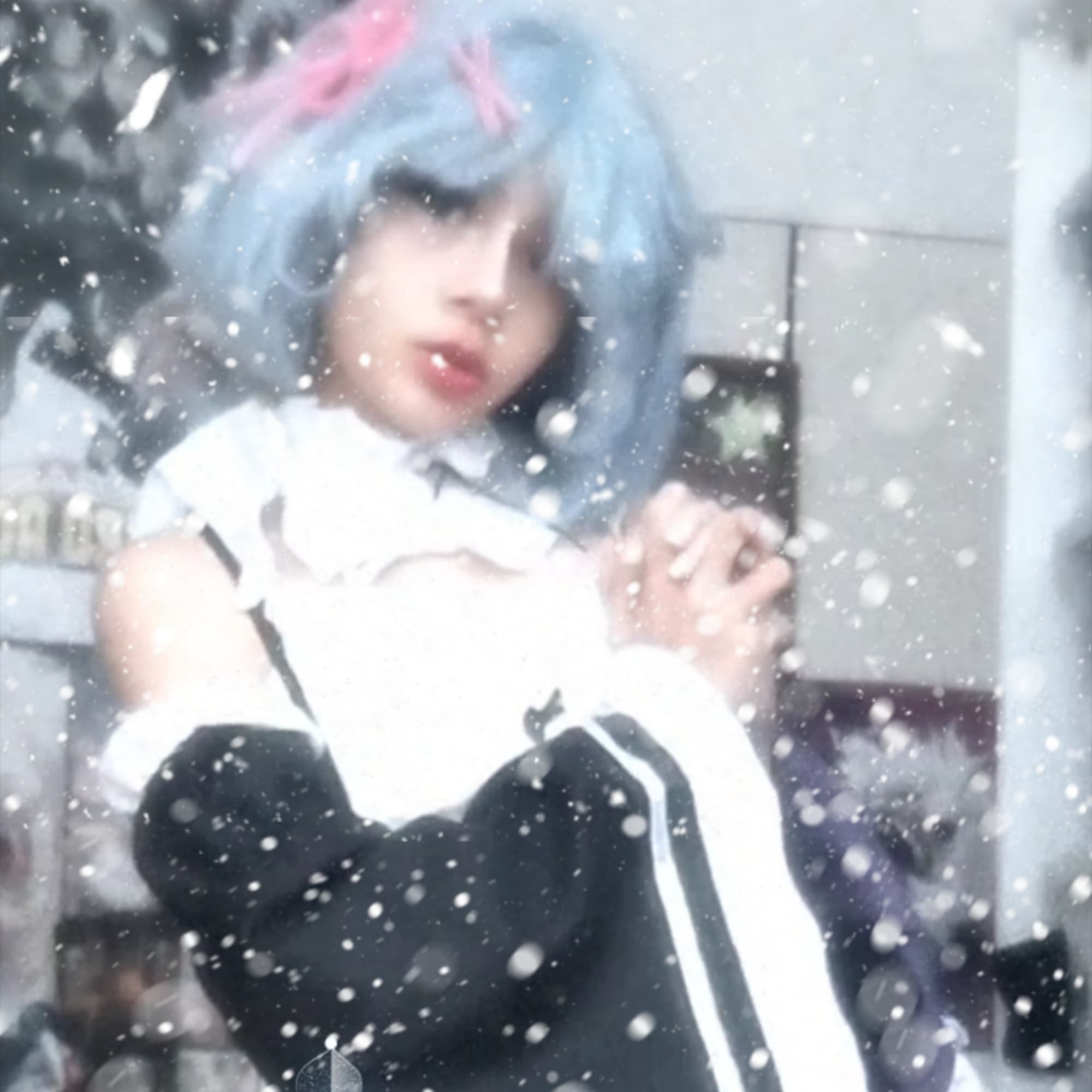 Rem - Re:Zero cosplay photoshoot cover