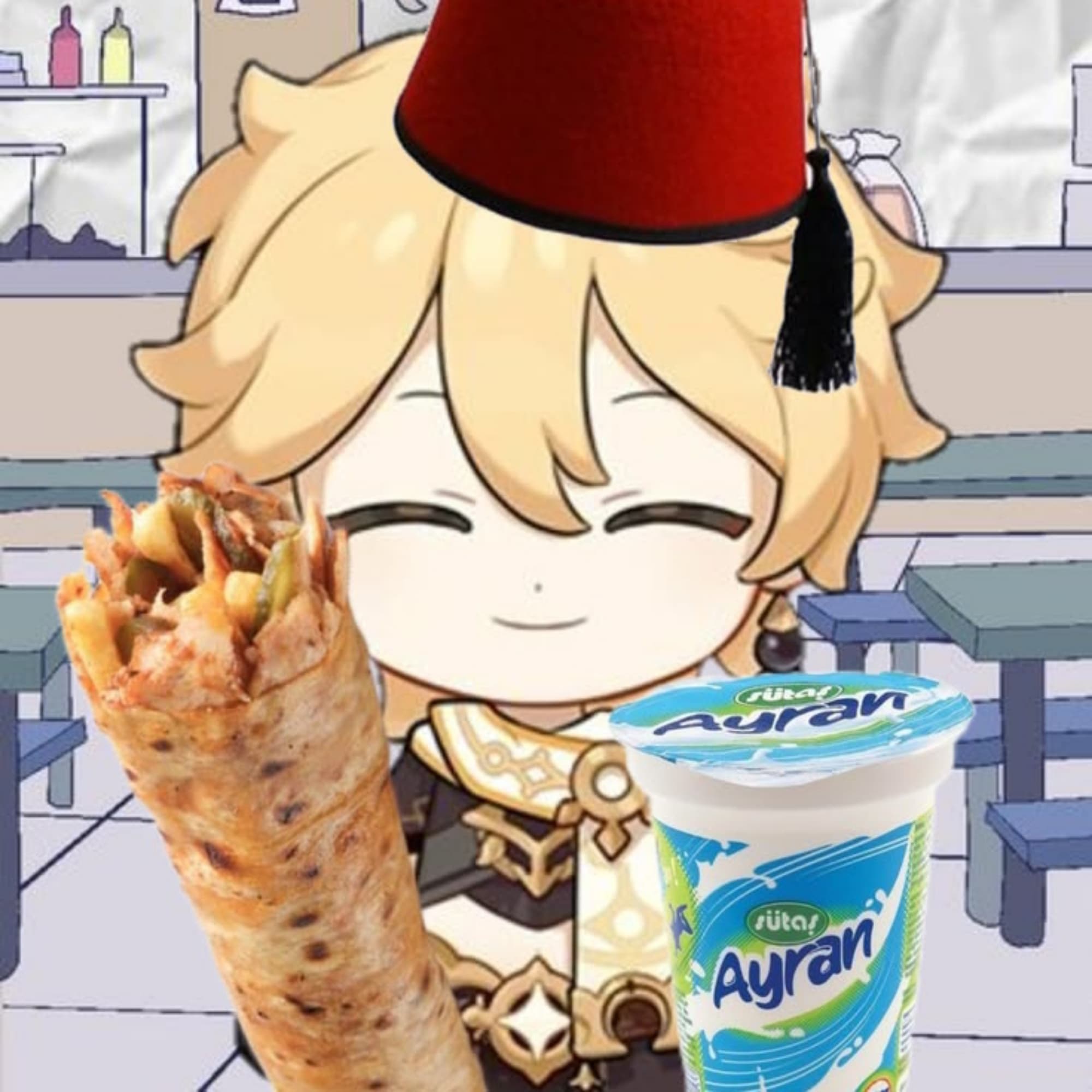 Aether (serveur vers - Genshin Impact cosplay photoshoot cover