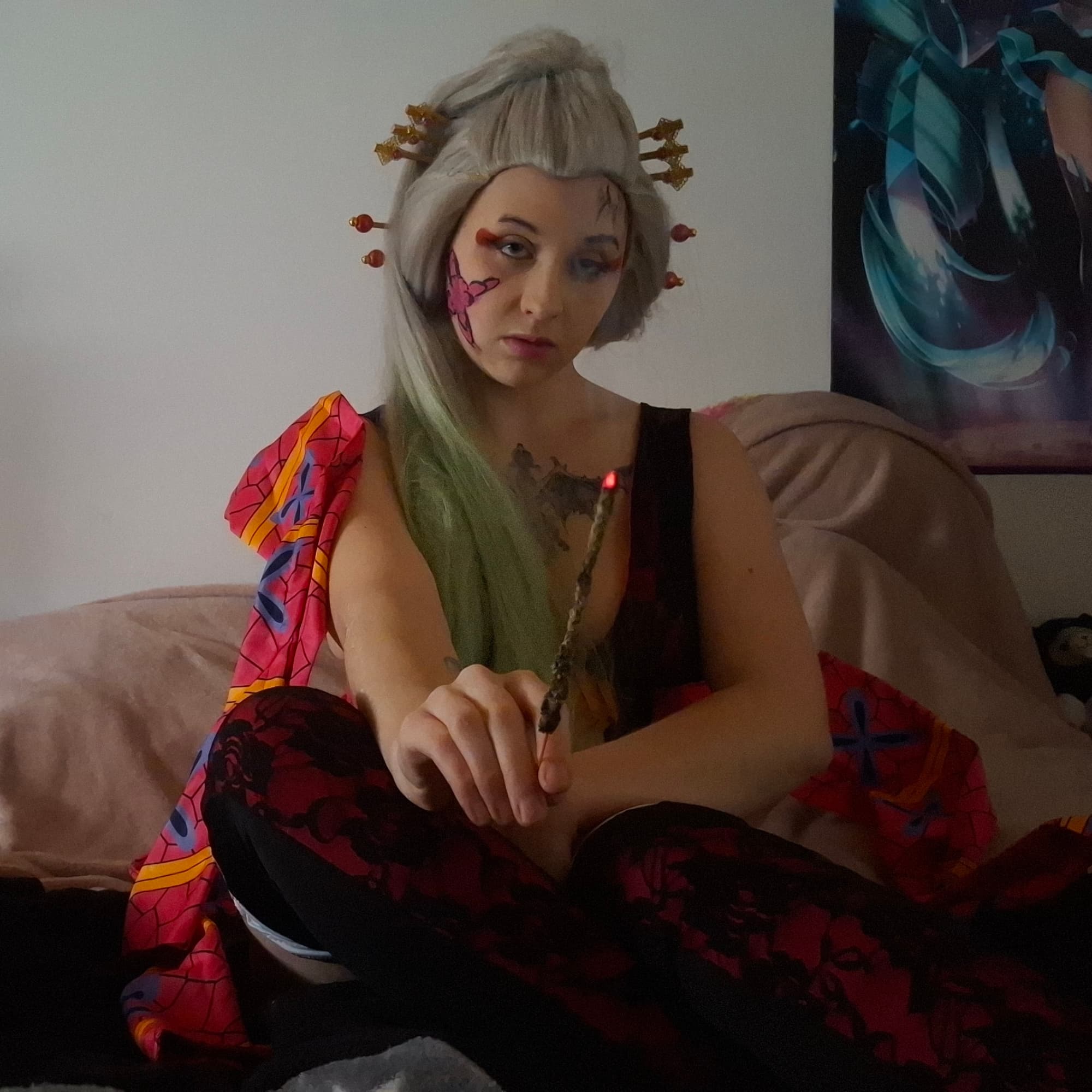 Daki - Demon Slayer cosplay photoshoot cover