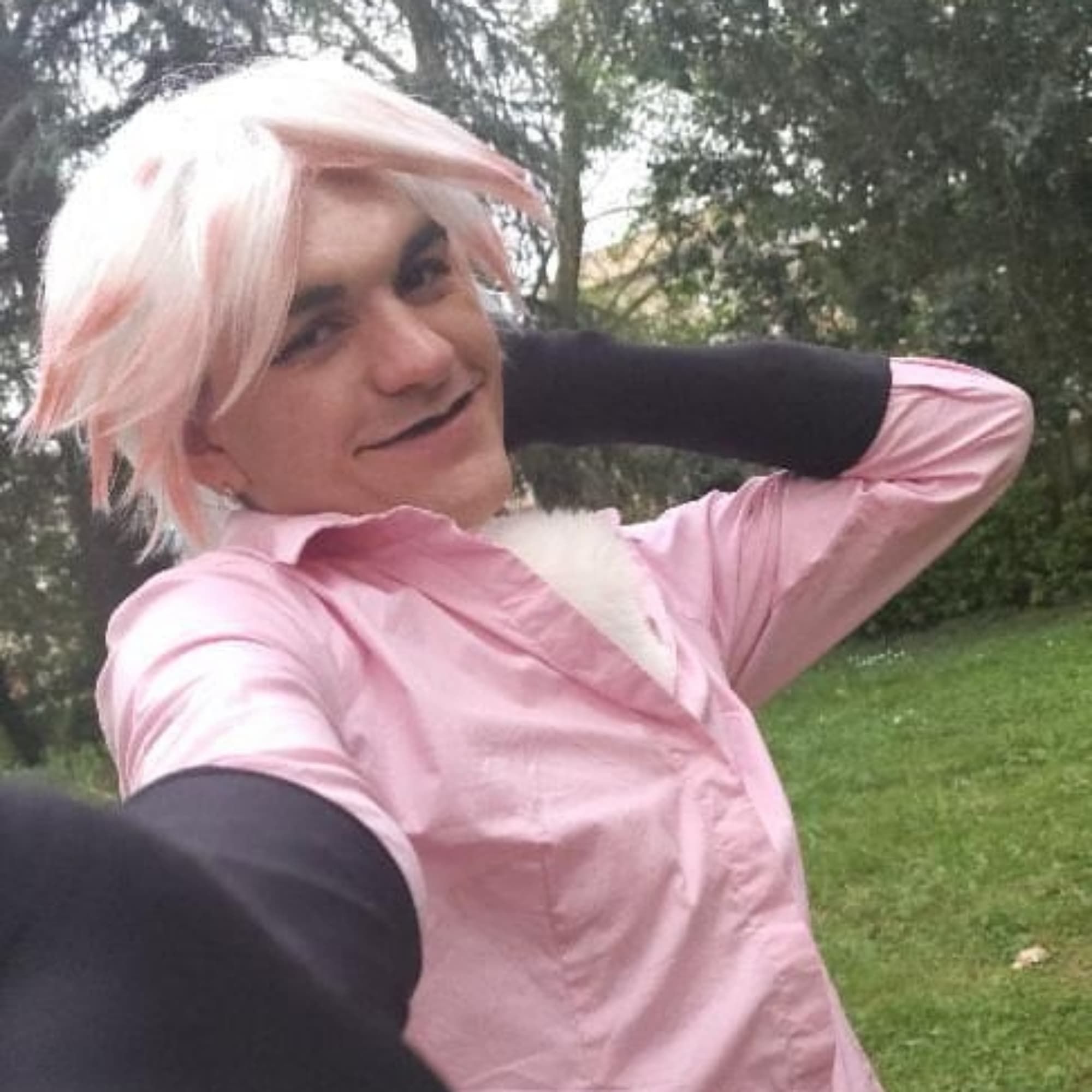 Angel dust  - Hazbin Hotel cosplay photoshoot cover