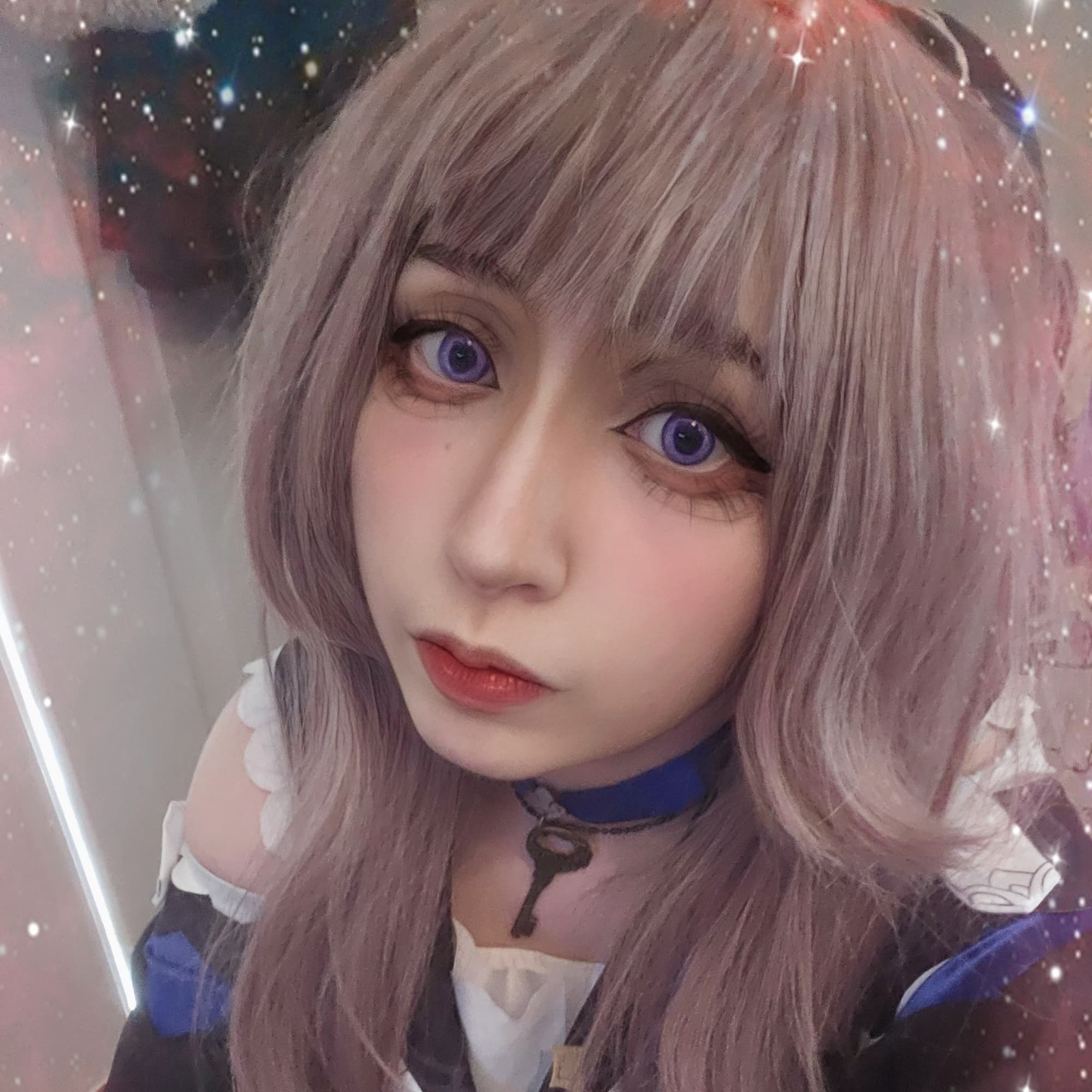 Herta selfie - Honkai: Star Rail cosplay photoshoot cover