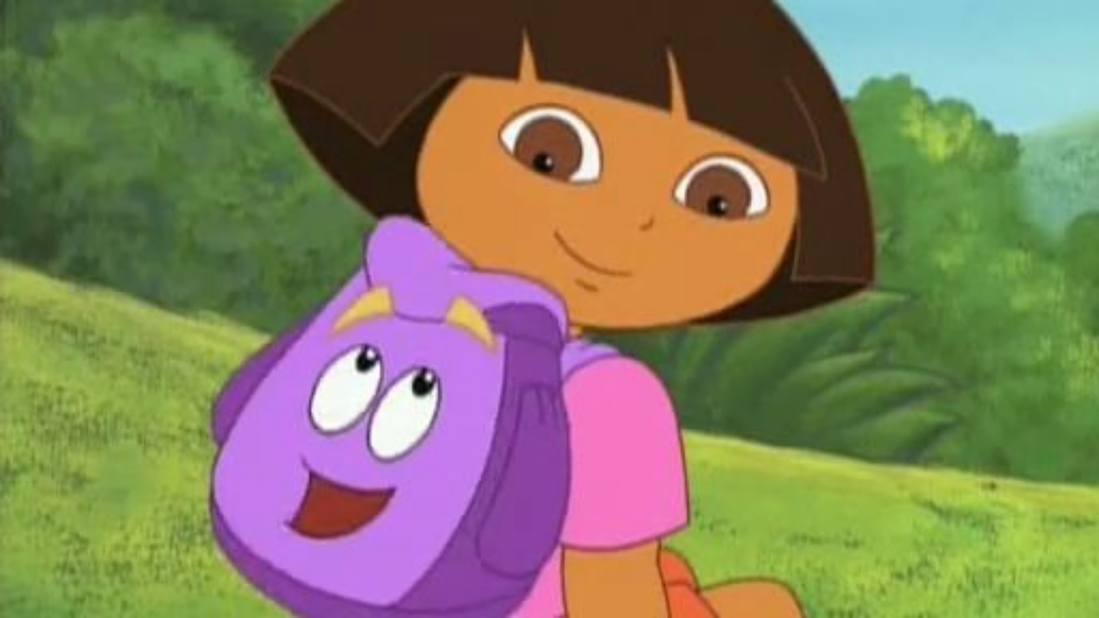 Dora and her backpack