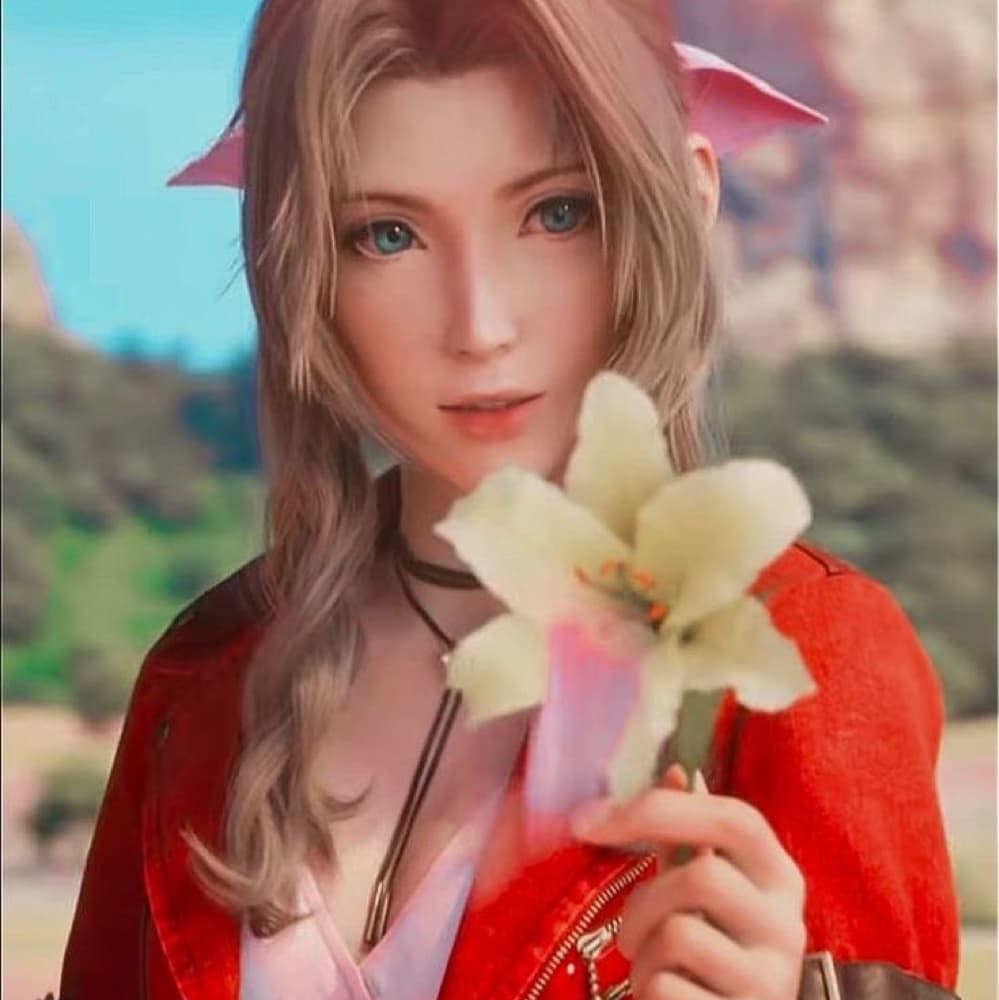 Aerith FF7R V1 - Final Fantasy cosplay photoshoot cover