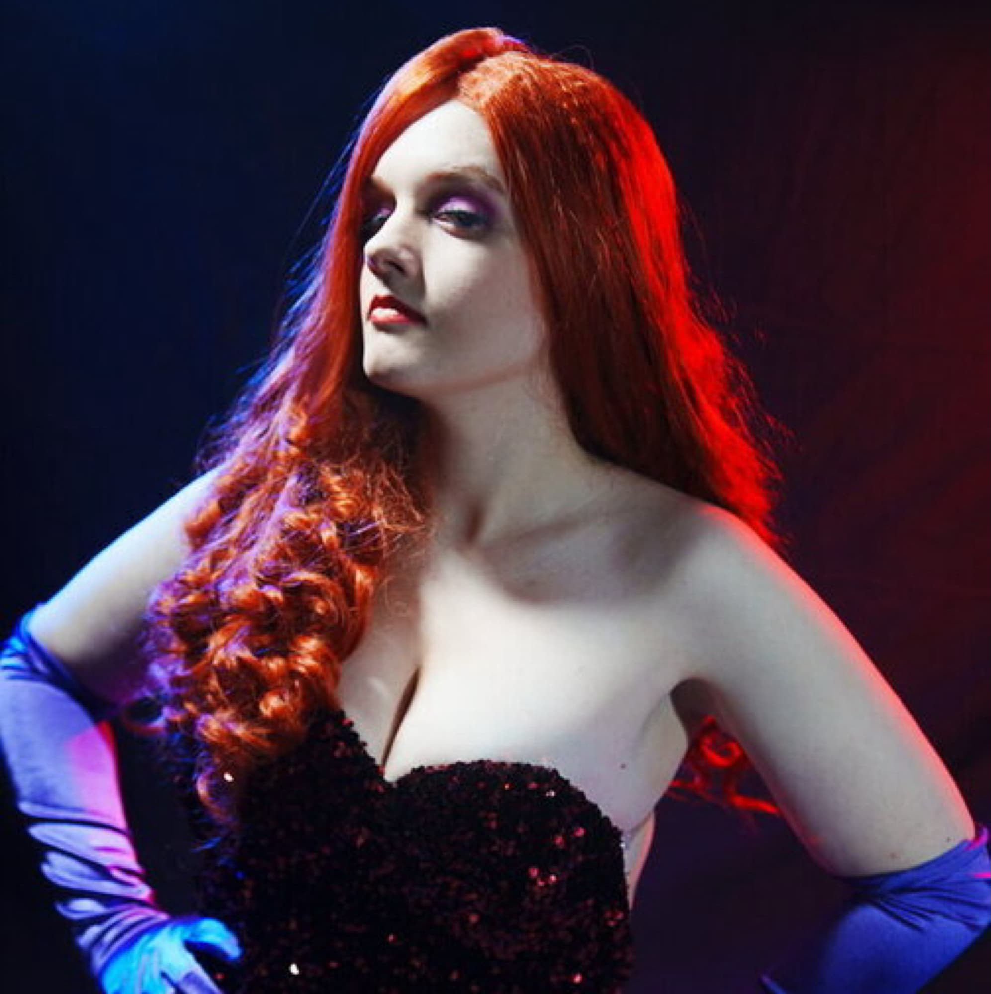 Jessica rabbit - Who Framed Roger Rabbit cosplay photoshoot cover