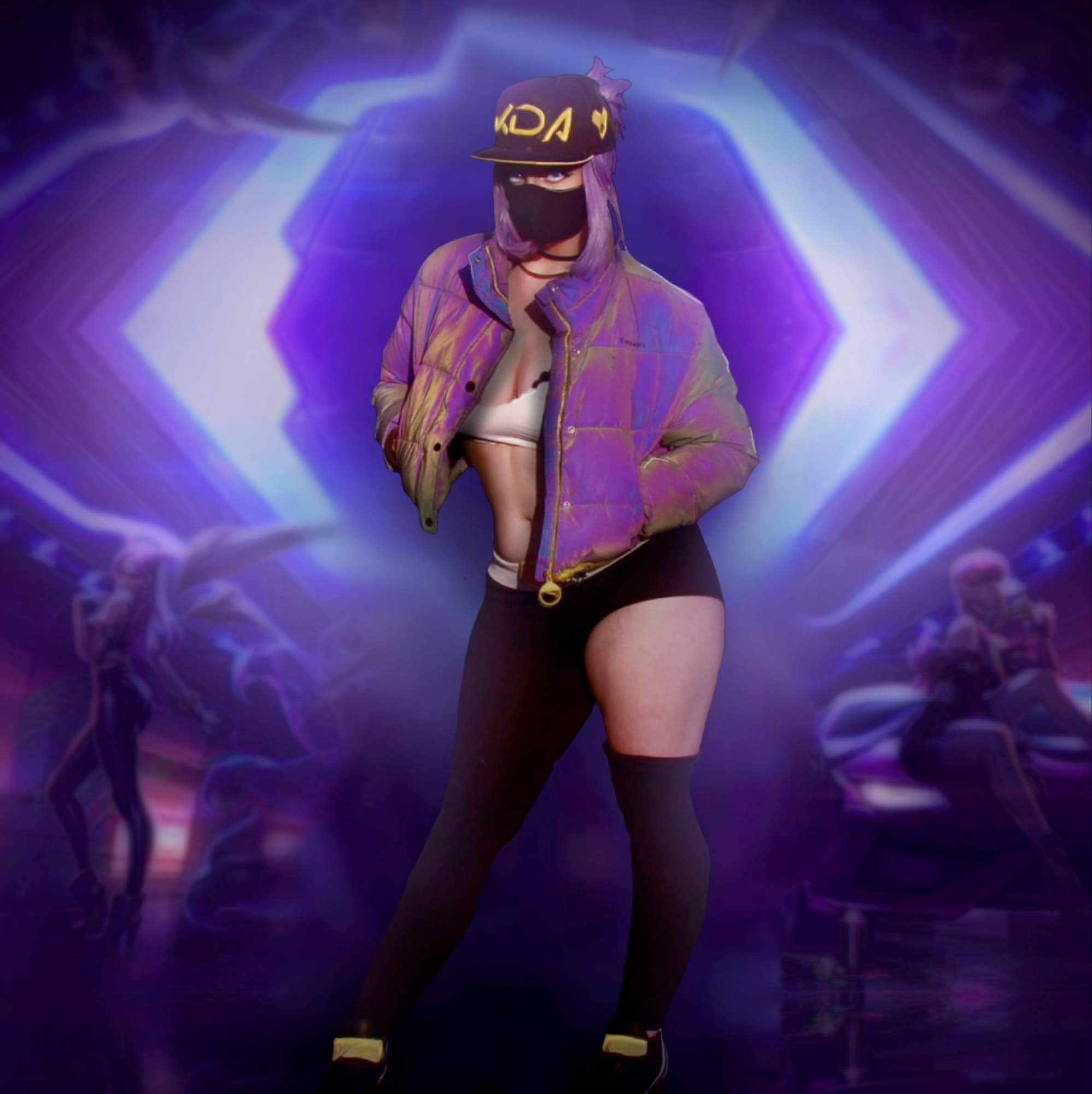 Akali (Skin K/DA) - Arcane cosplay photoshoot cover