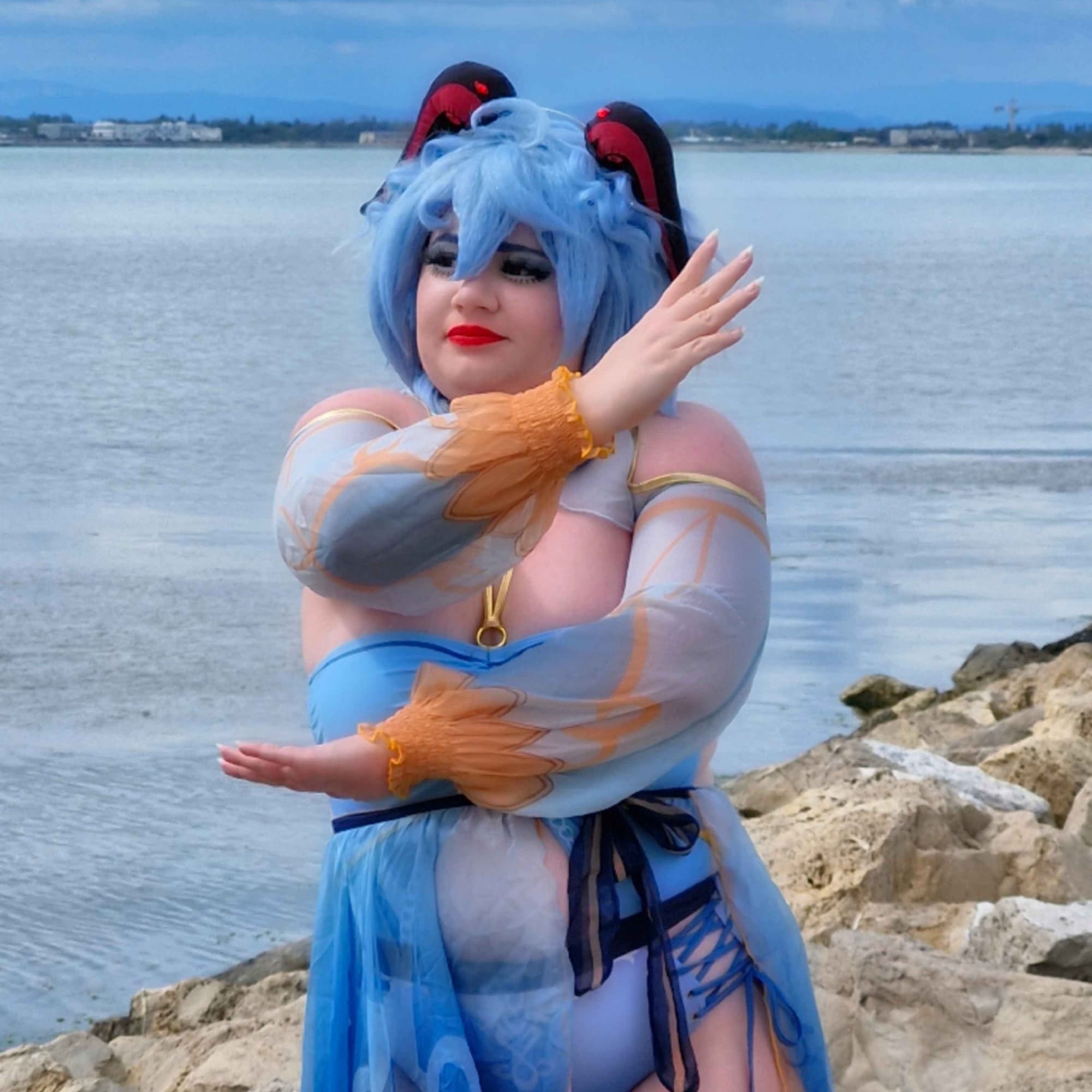 Ganyu plage  - Genshin Impact cosplay photoshoot cover