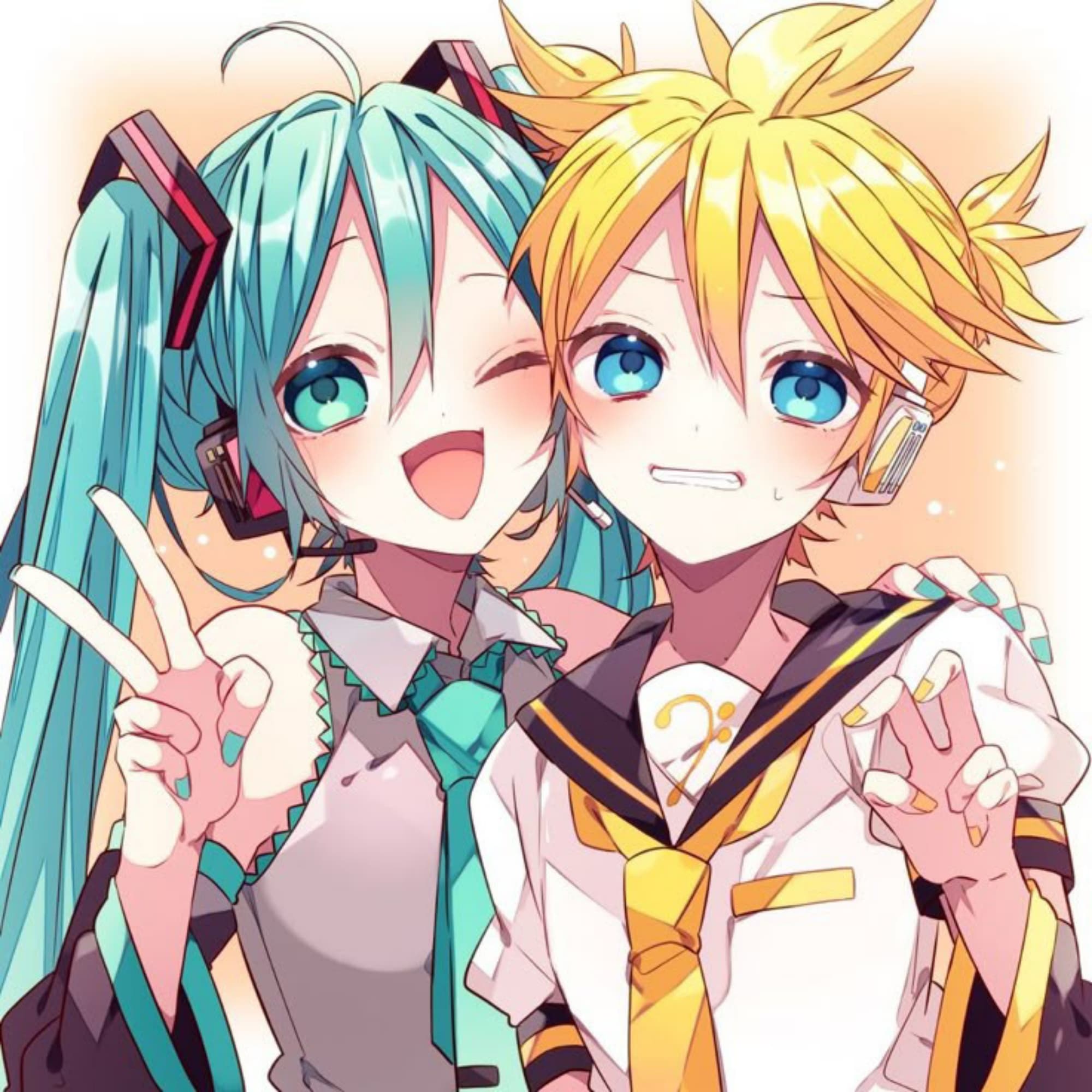 Duo Len et Miku<3