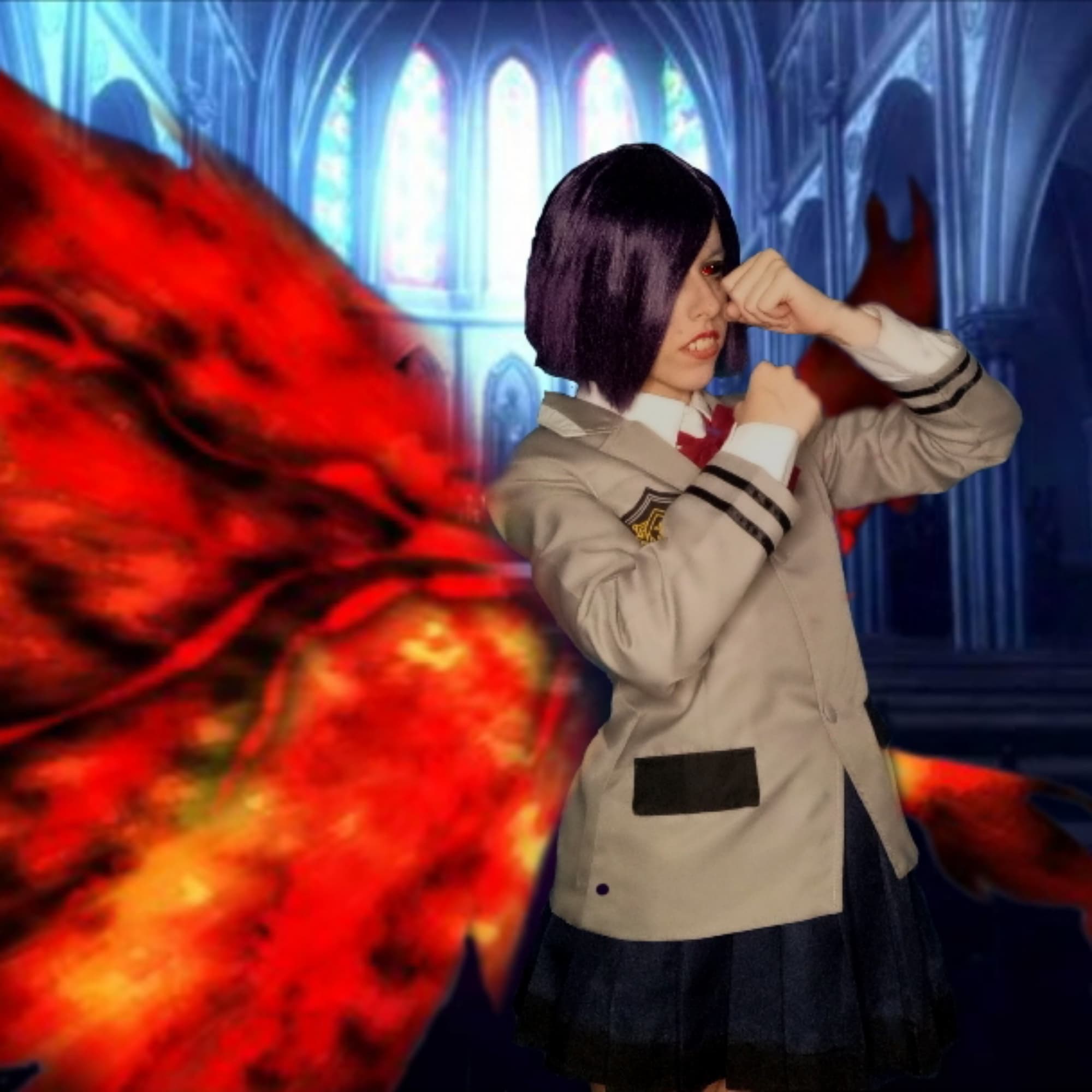 Touka Kirishima - Tokyo Ghoul cosplay photoshoot cover