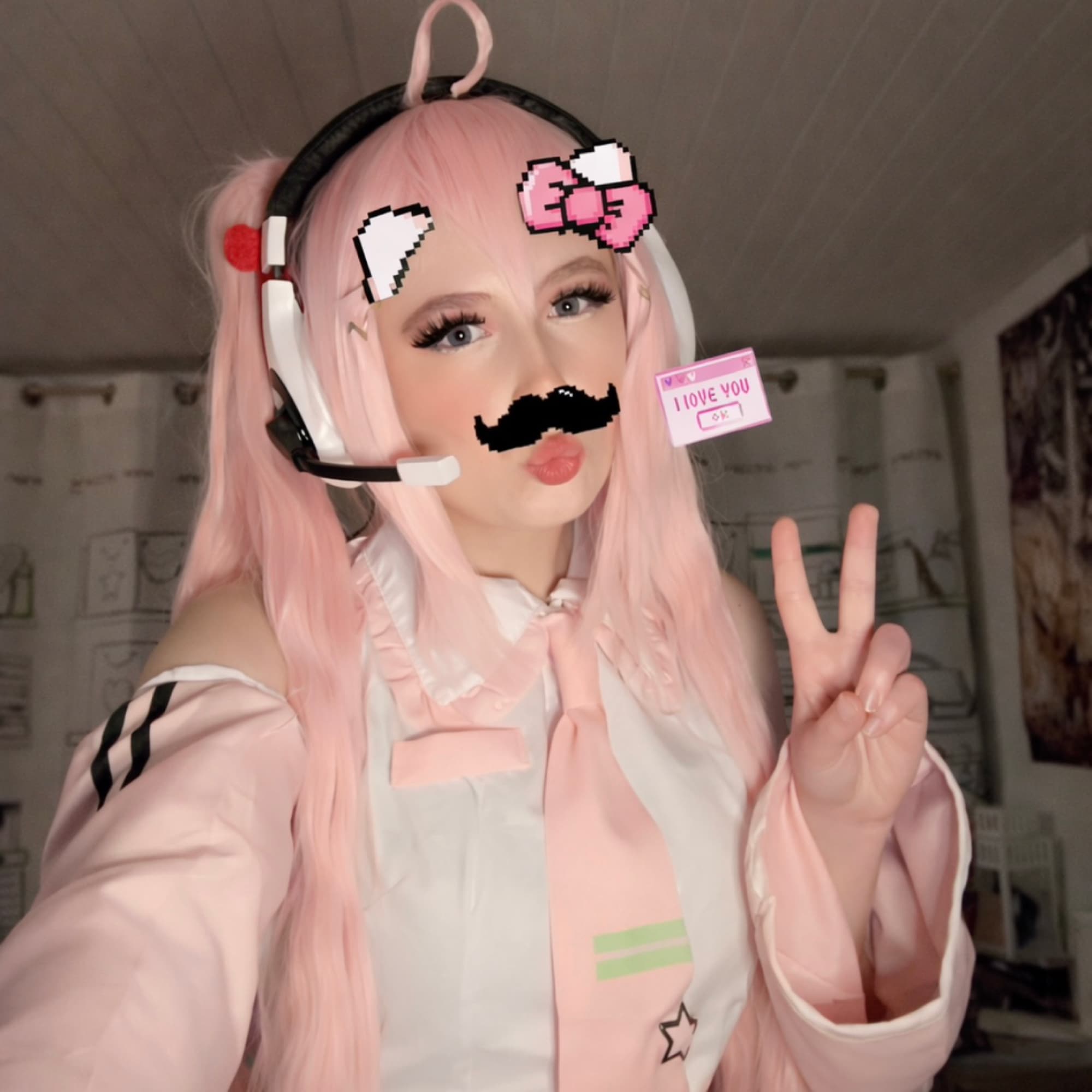 Sakura Miku  - Vocaloid cosplay photoshoot cover