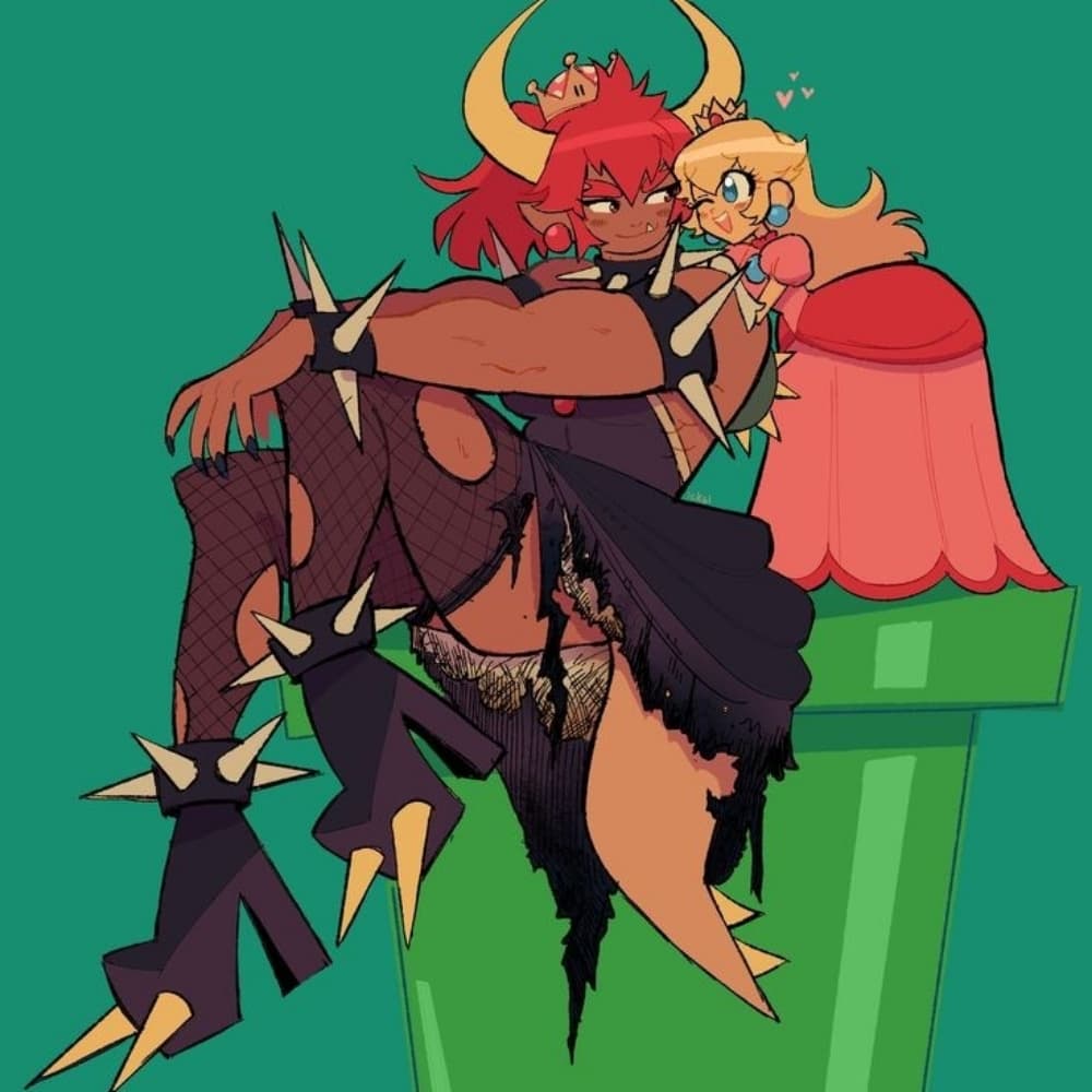 Peach & bowser