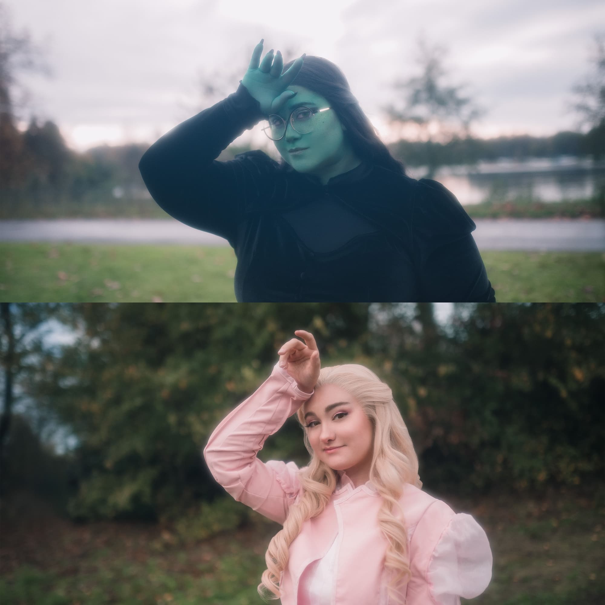 Glinda & Elphaba  - Wicked cosplay photoshoot cover