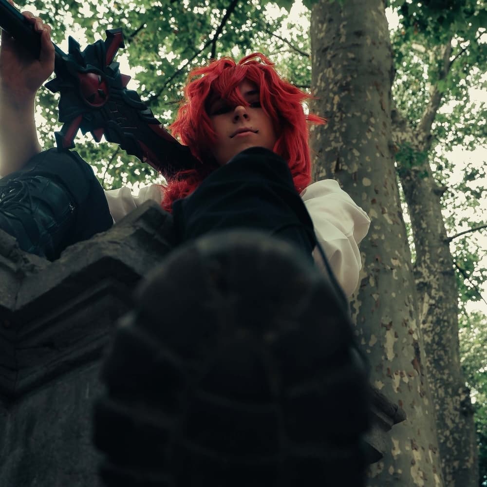 Diluc - Genshin Impact cosplay photoshoot cover