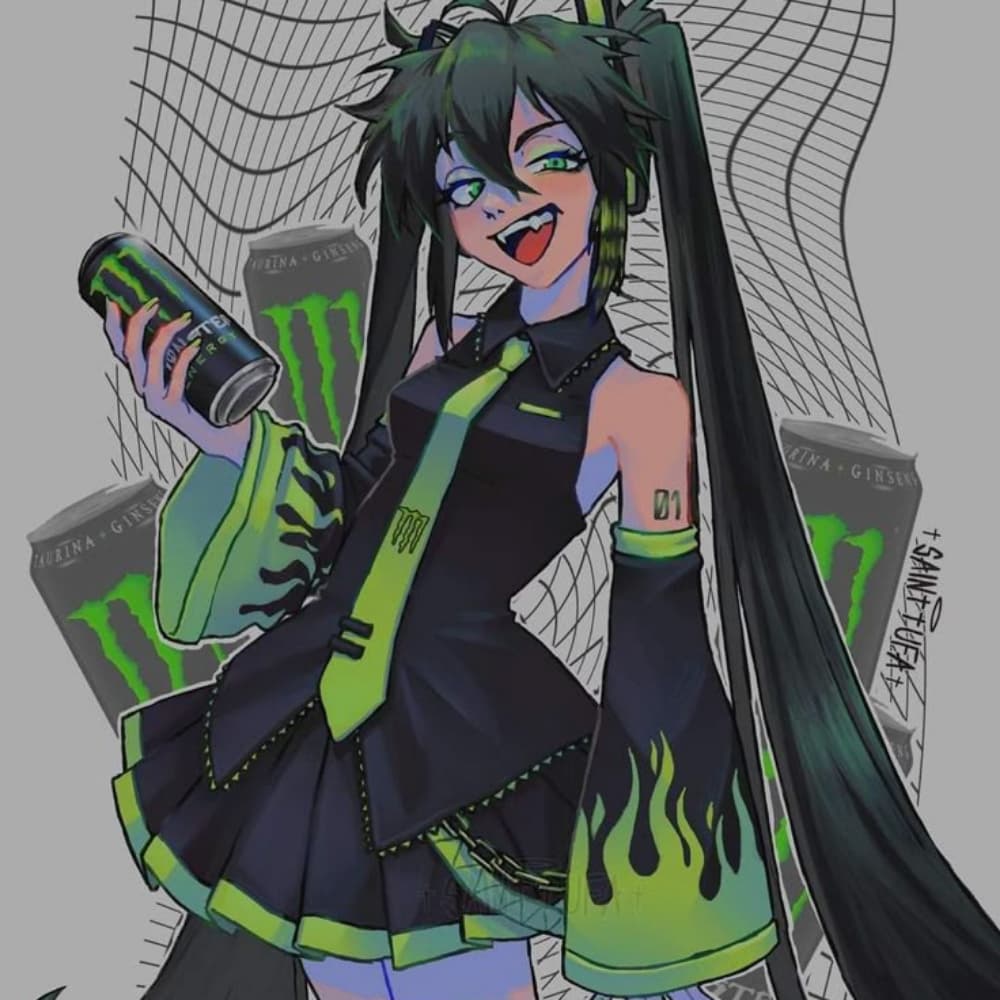 Monster Energy miku