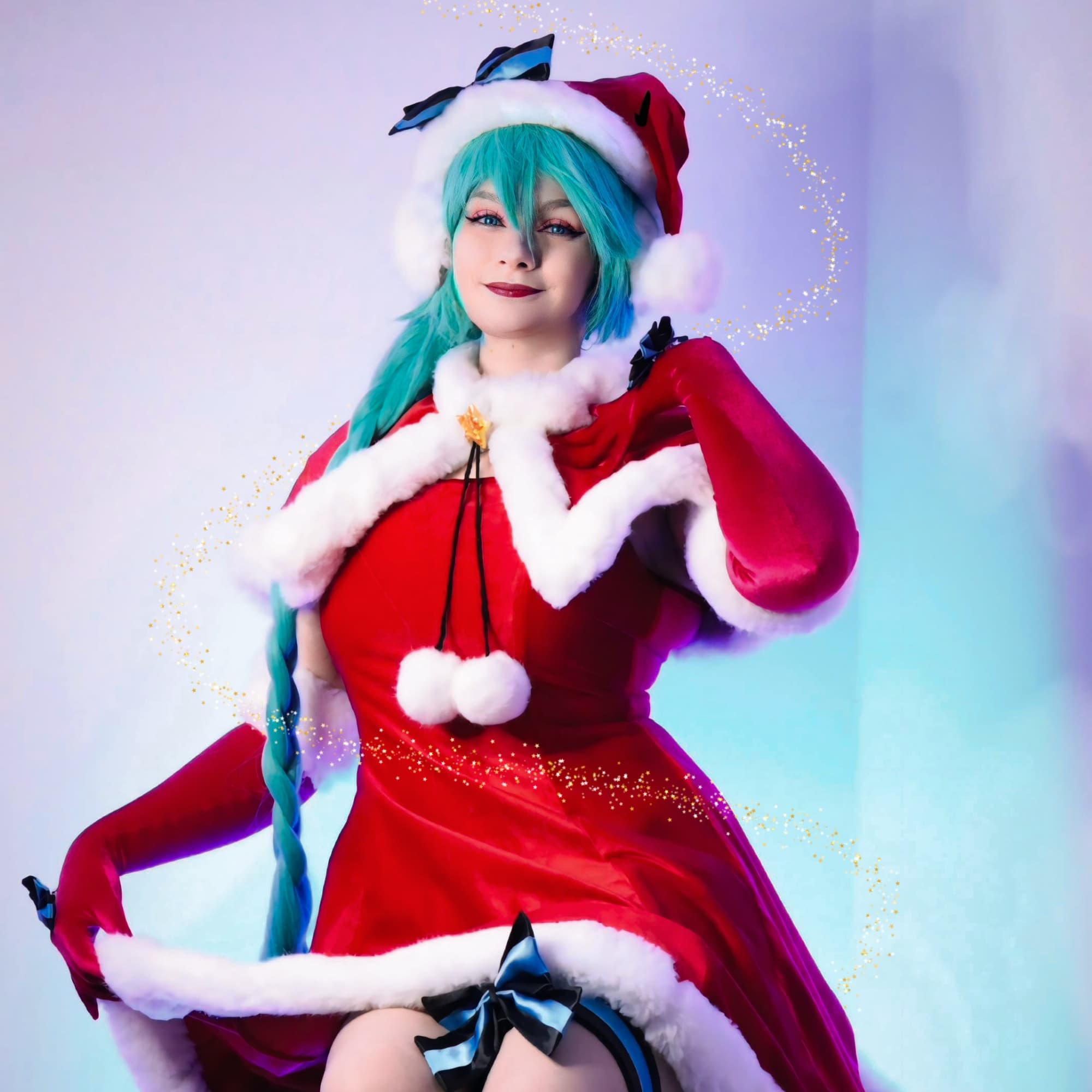 Miku Noël  - Vocaloid cosplay photoshoot cover