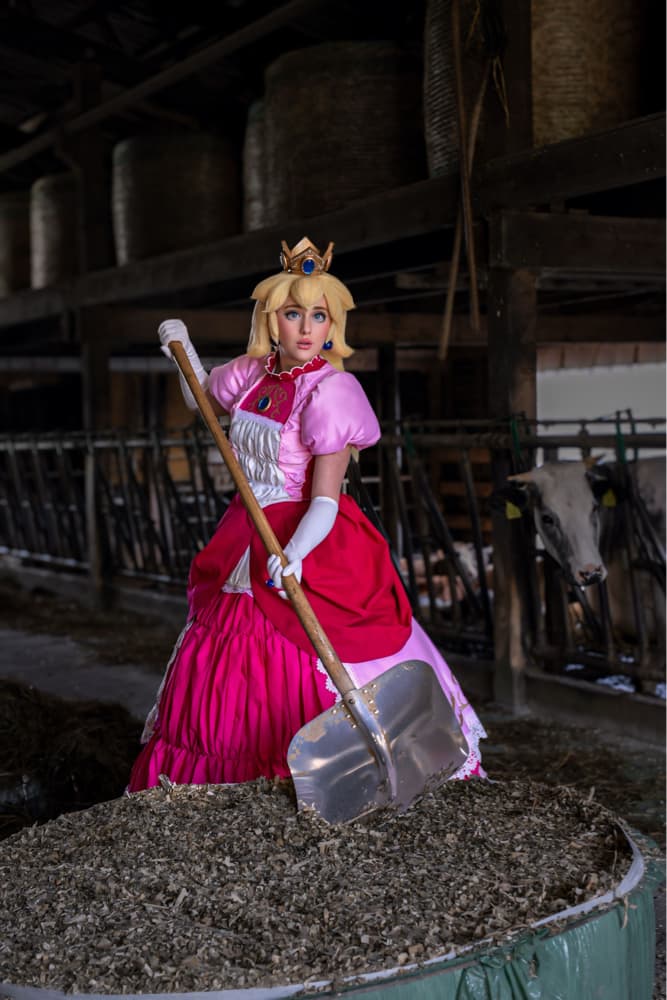 Peach at the farm 🐮 - Photo 1