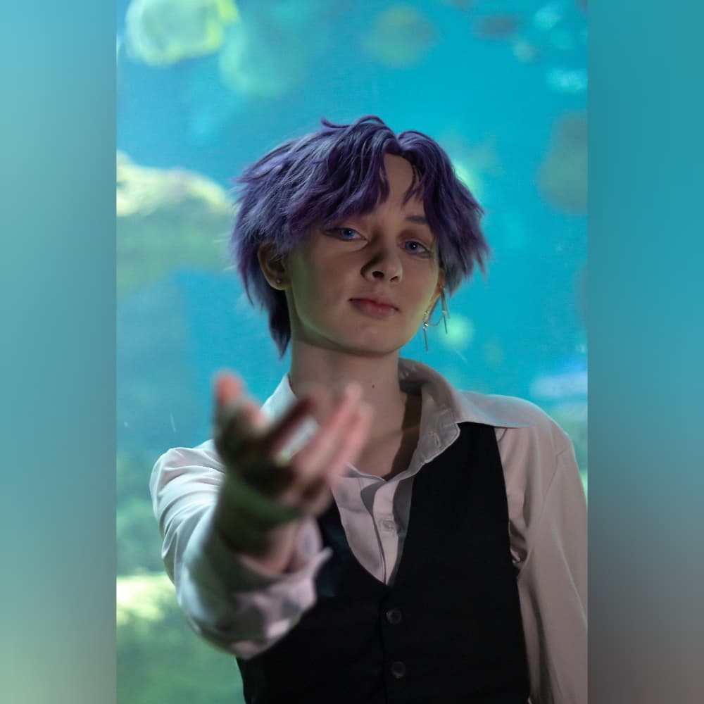 Rafayel - Love and Deepspace cosplay photoshoot cover