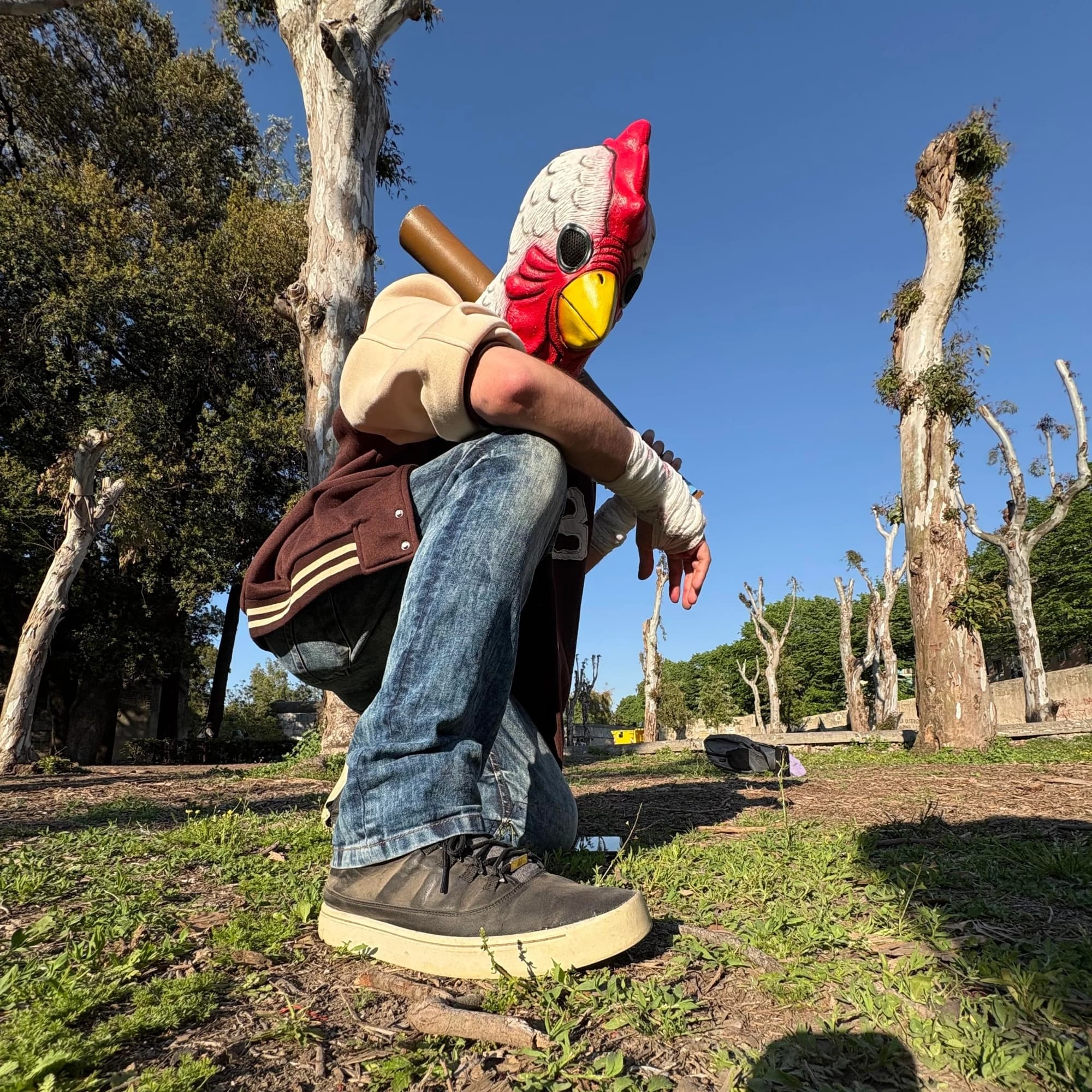 Jacket  - Hotline Miami cosplay photoshoot cover