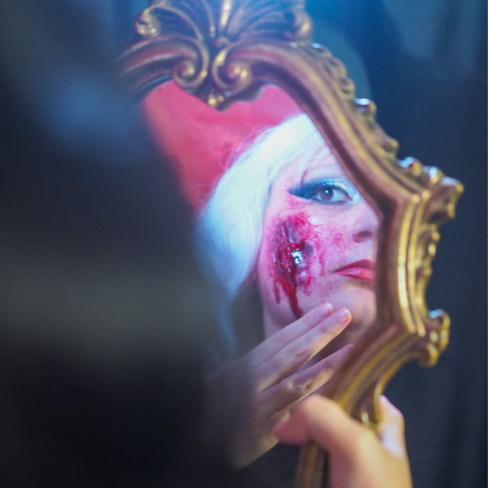 Cruella - 101 Dalmatians cosplay photoshoot cover