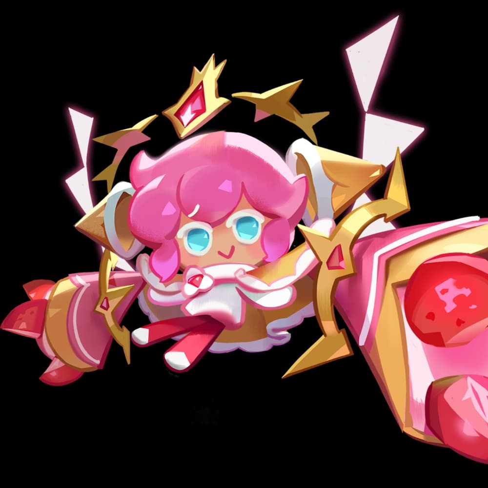 strawberry crepe cookie