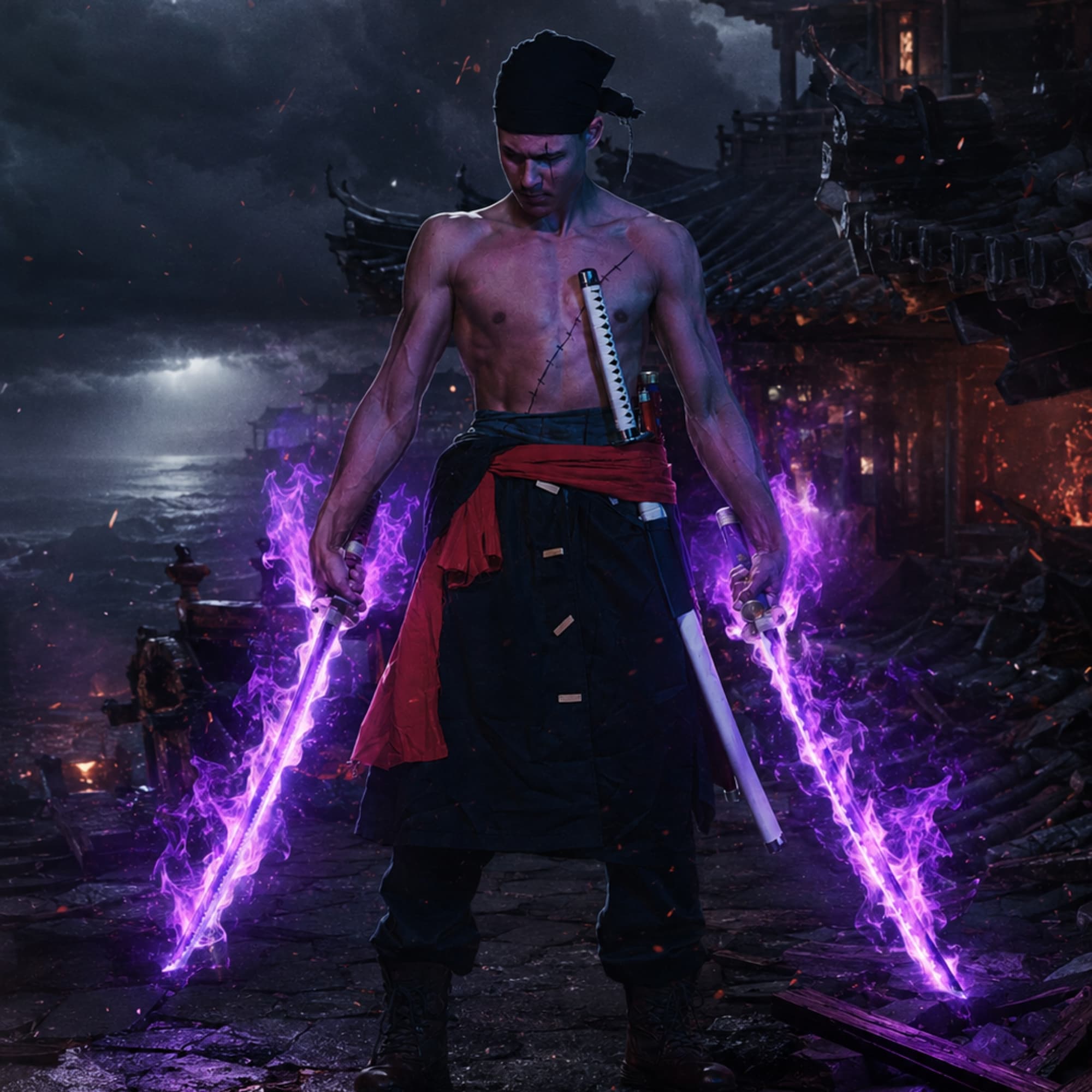 Zoro - One Piece cosplay photoshoot cover
