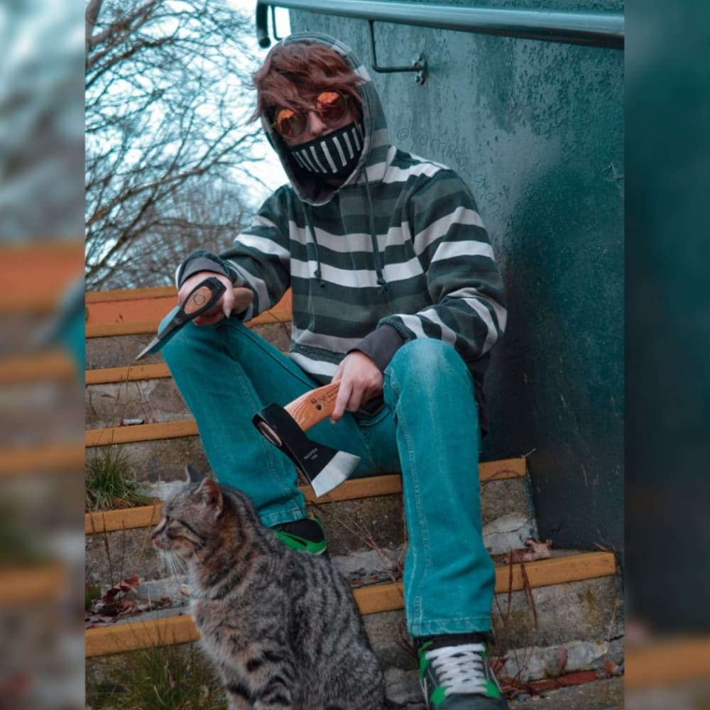 Ticci Toby - Creepypasta cosplay photoshoot cover