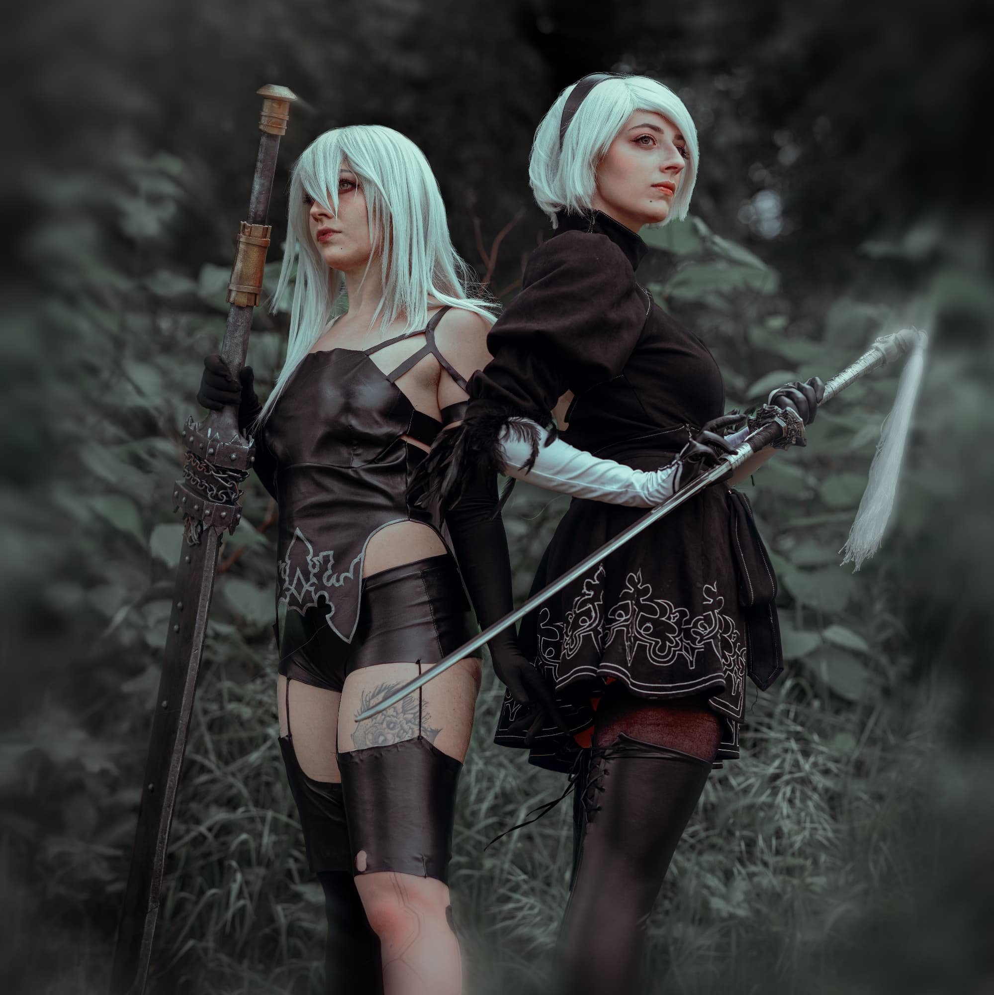 NieR Automata - NieR cosplay photoshoot cover