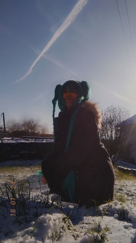 Miku snow casual cos