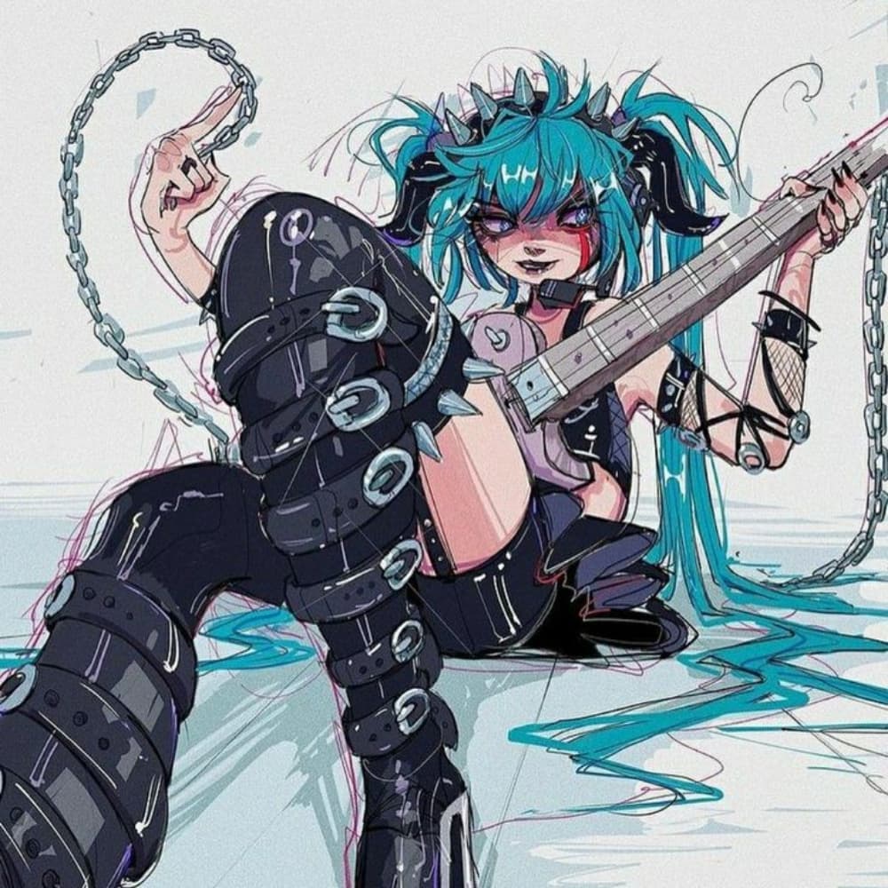 Punk Chain Miku Figure
