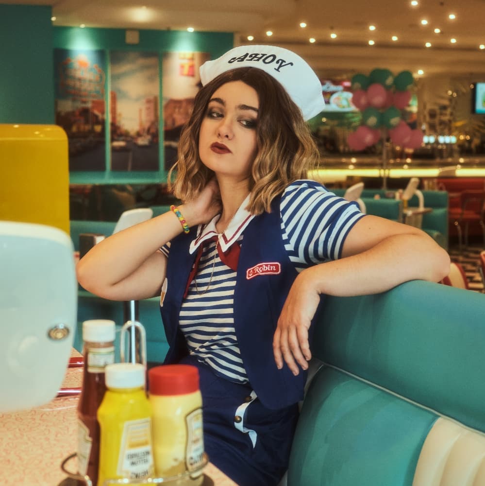 Robin diner  - Stranger Things cosplay photoshoot cover