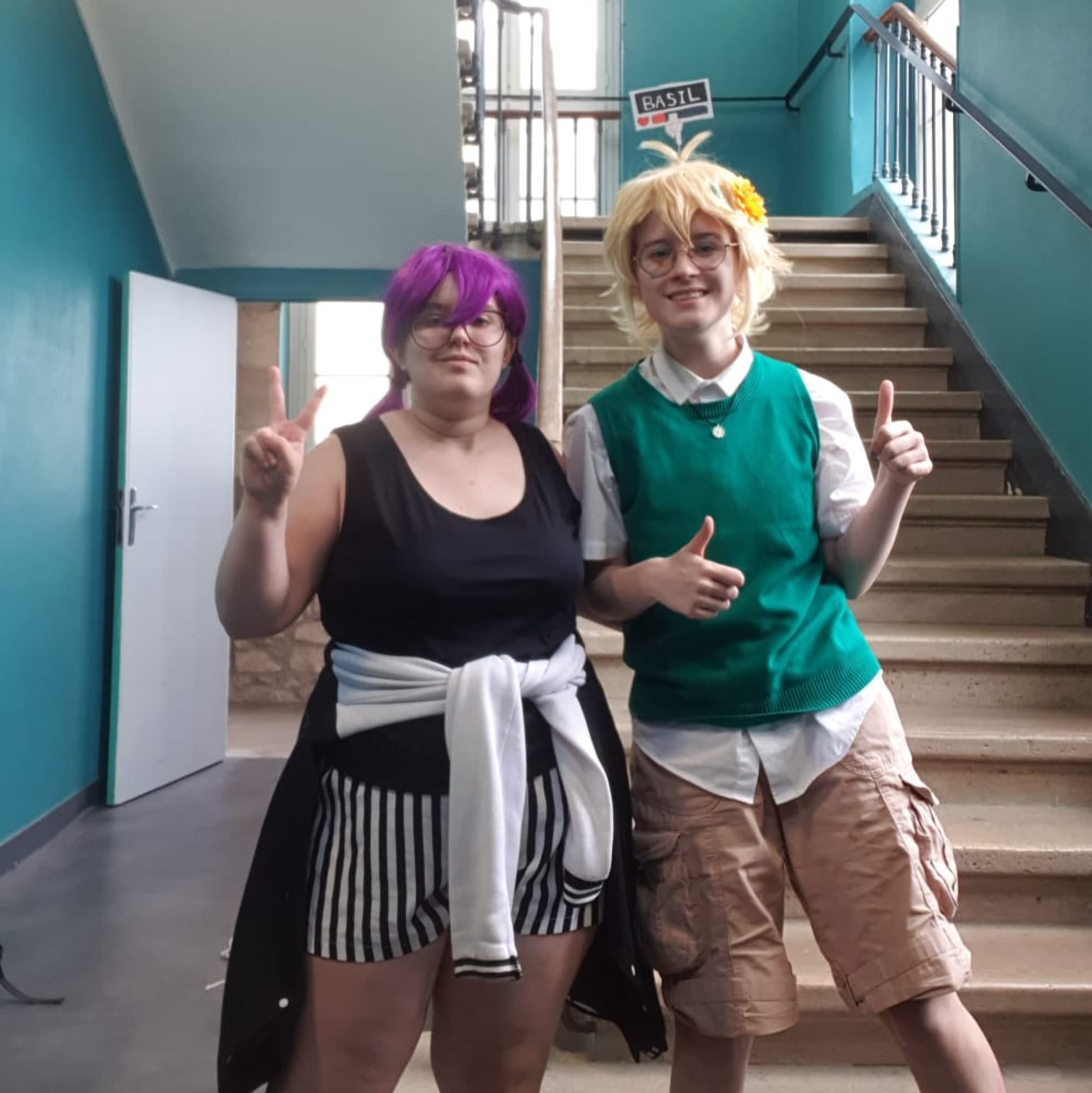 Girl Omori & Basil - Omori cosplay photoshoot cover