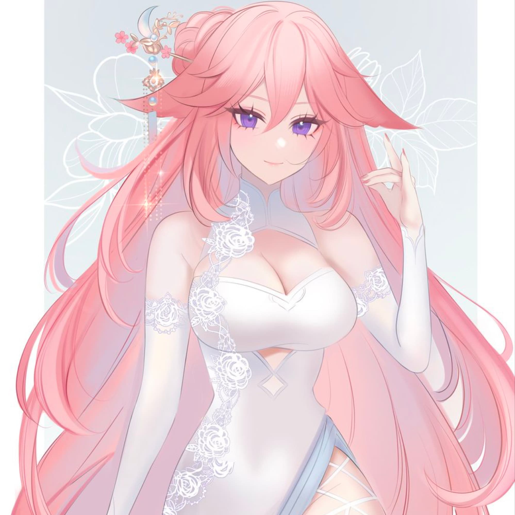 Yae Miko White dress 