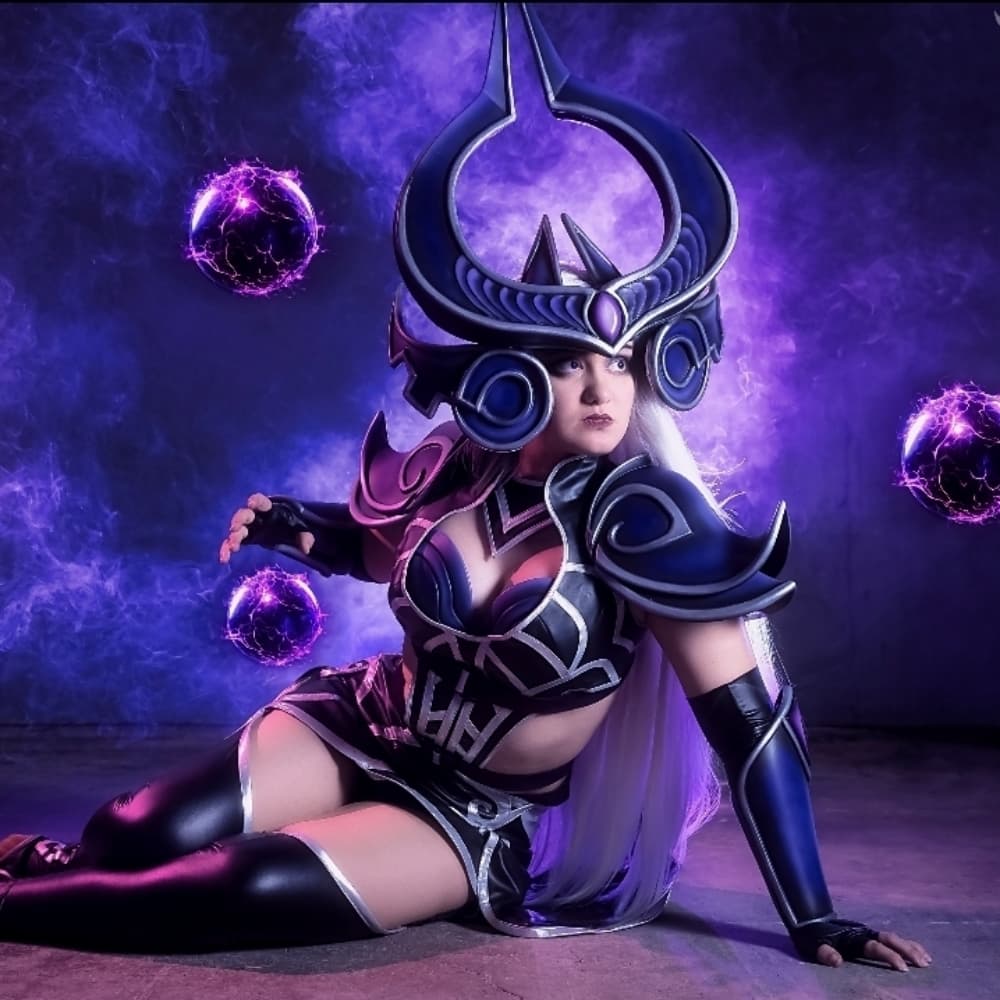 Syndra - Arcane cosplay photoshoot cover