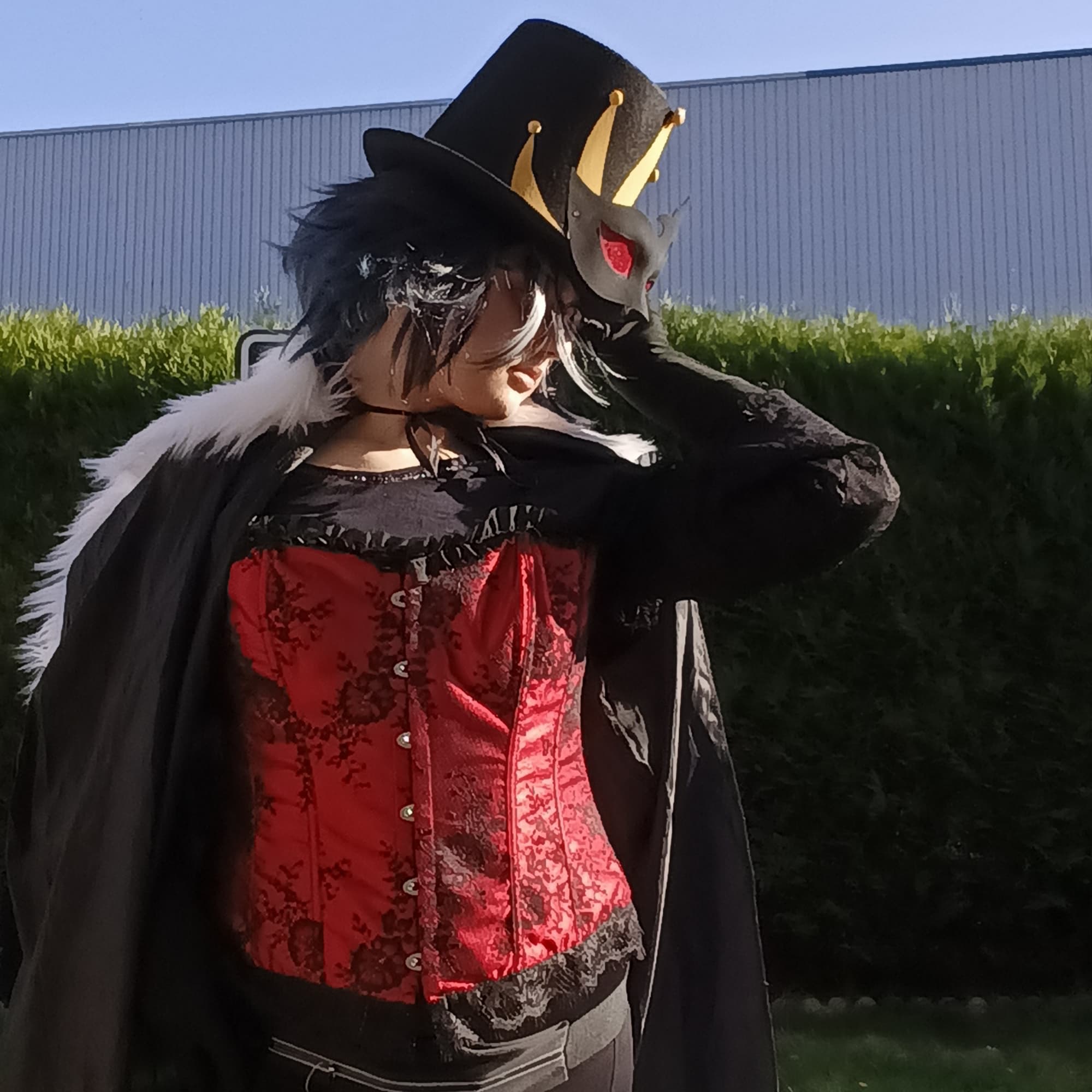 Stolas - Helluva Boss cosplay photoshoot cover