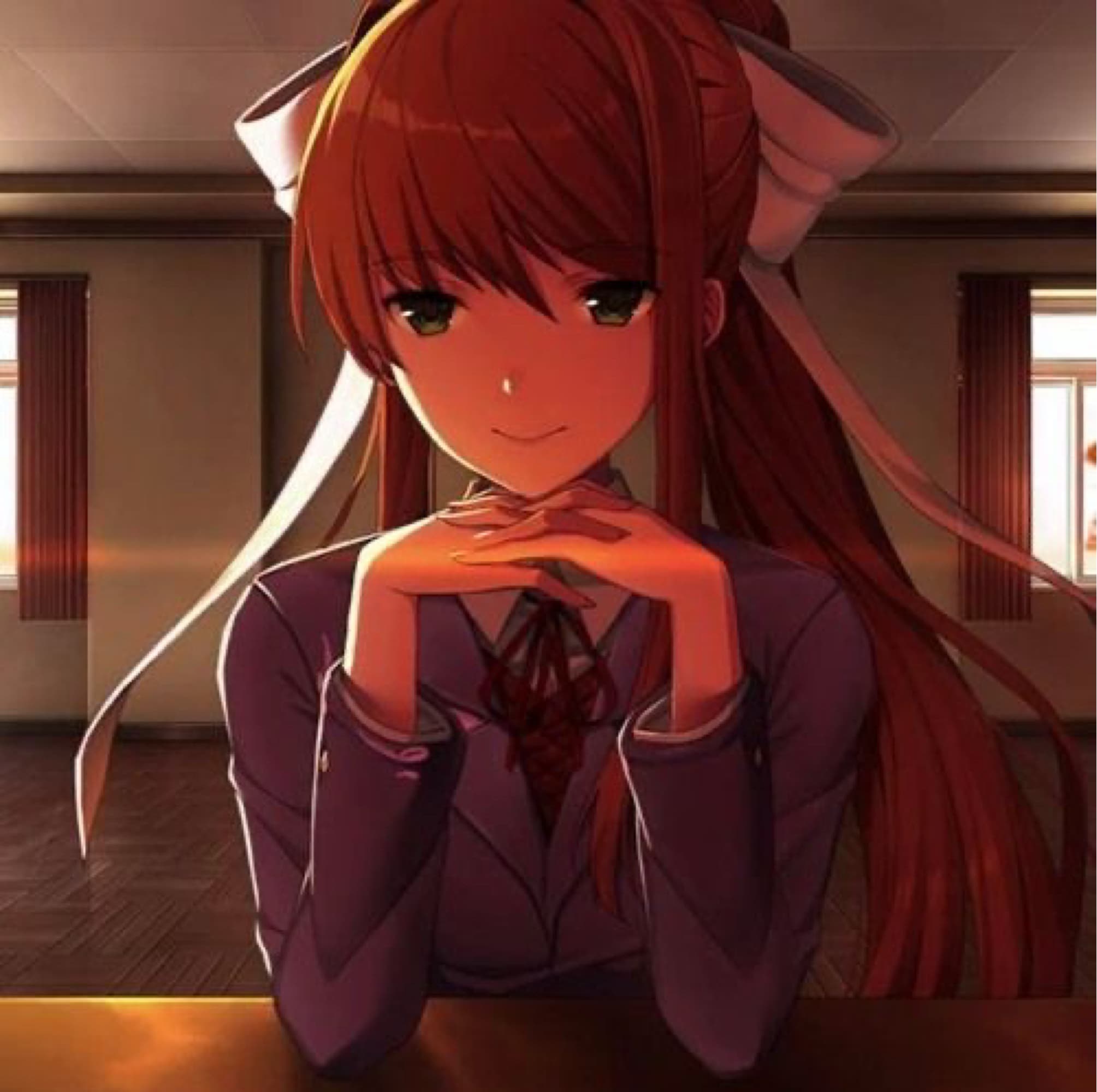 Monika  - Doki Doki Literature Club! cosplay photoshoot cover