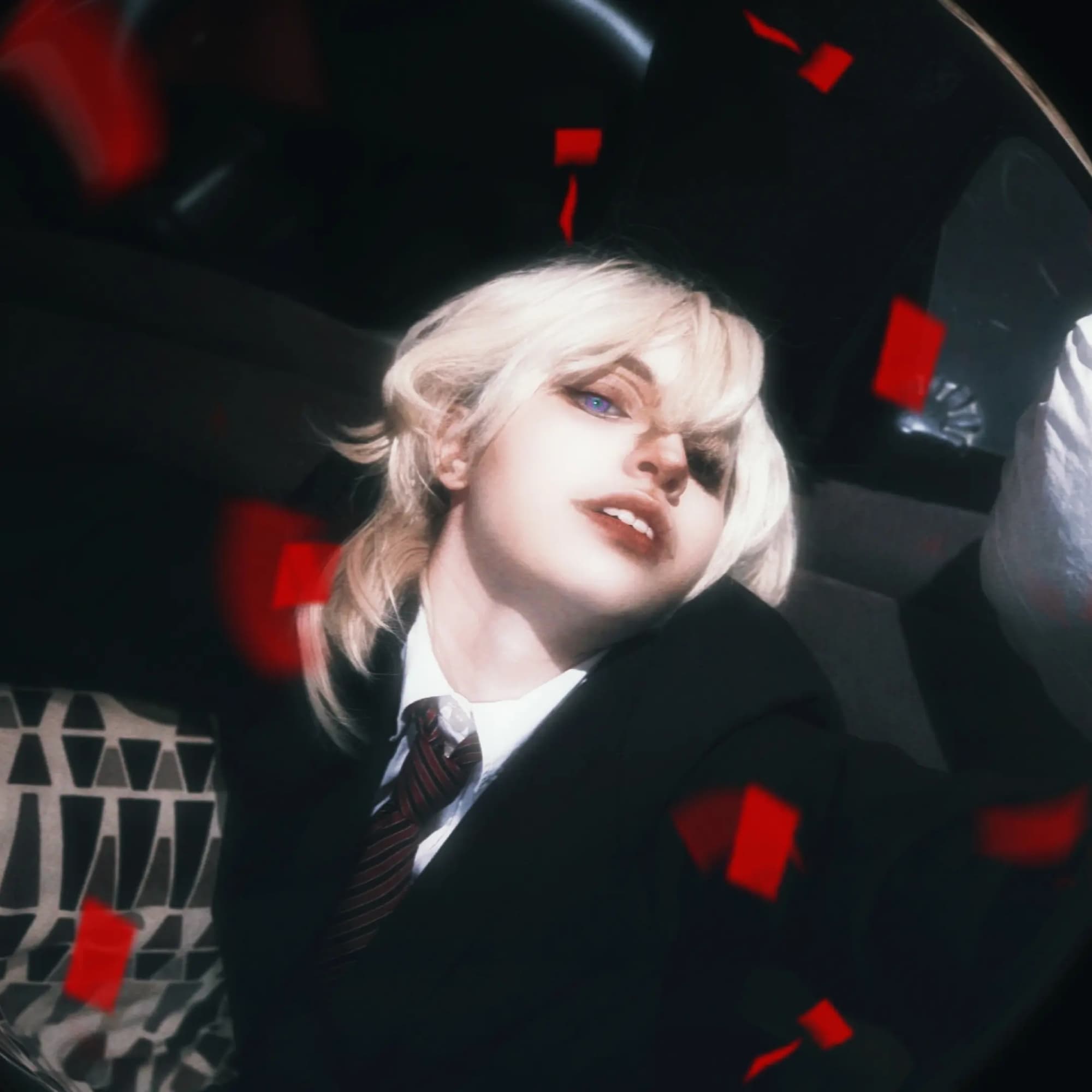 Aventurine - Honkai: Star Rail cosplay photoshoot cover