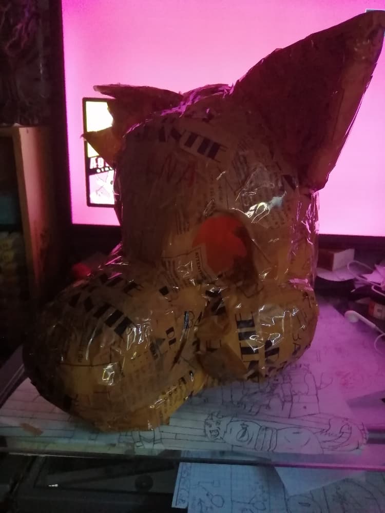 Confection tête fursona 