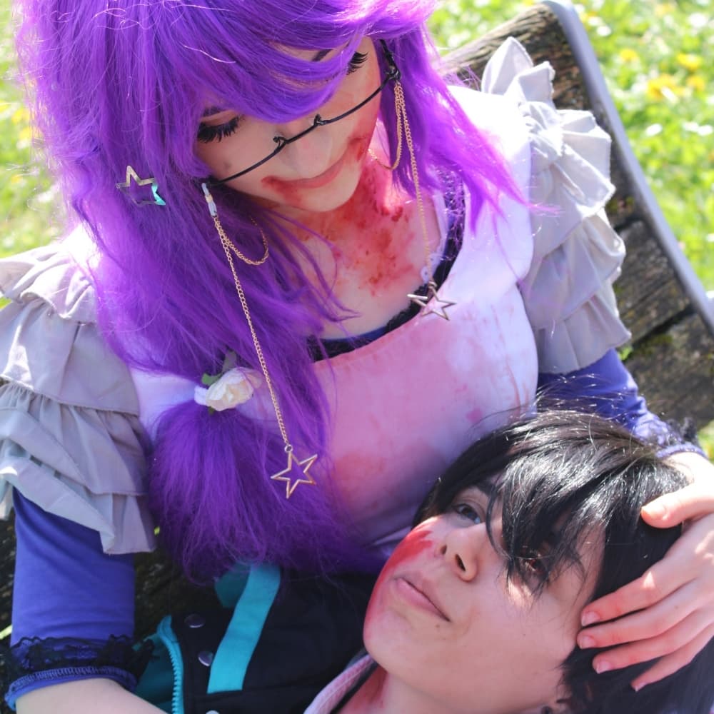 Rize et kaneki - Tokyo Ghoul cosplay photoshoot cover